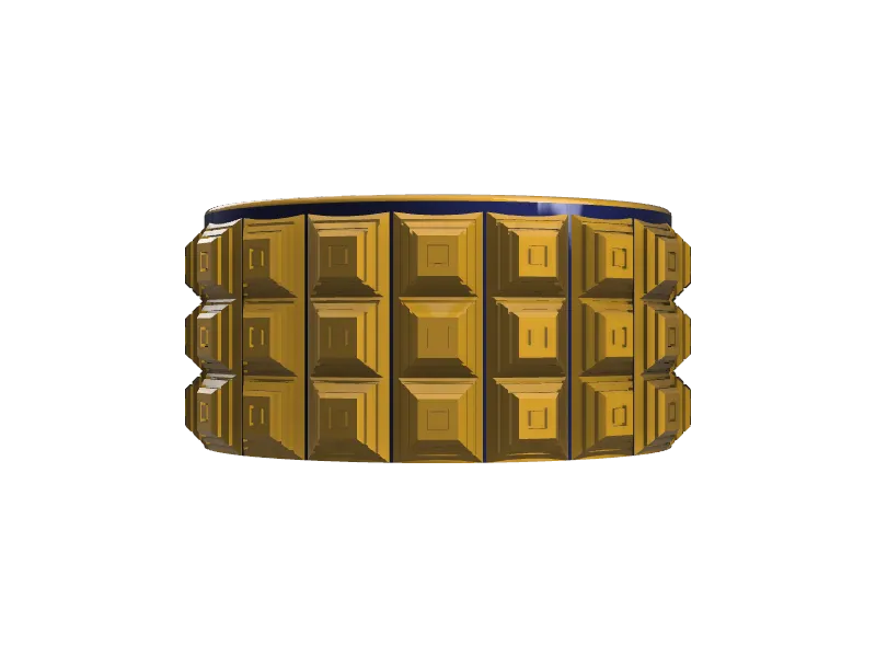 Bát hình chóp với các khối chóp nổi bật trên thành bát