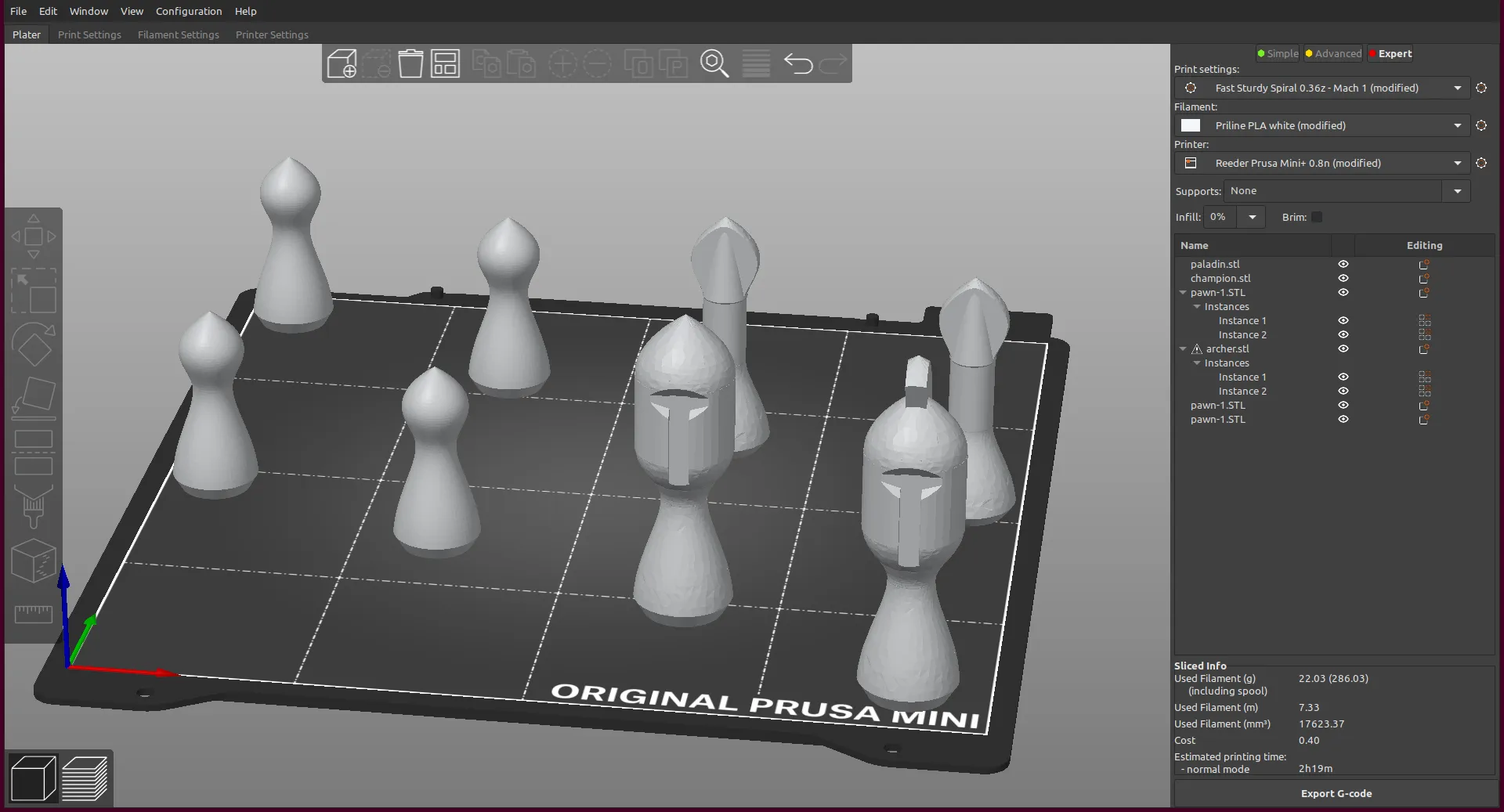 Mở rộng cờ vua Courier-Spiel với các nhân vật mới