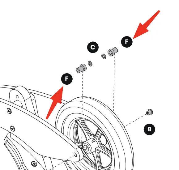 Bộ phận F cho xe đạp cân bằng Coco Village