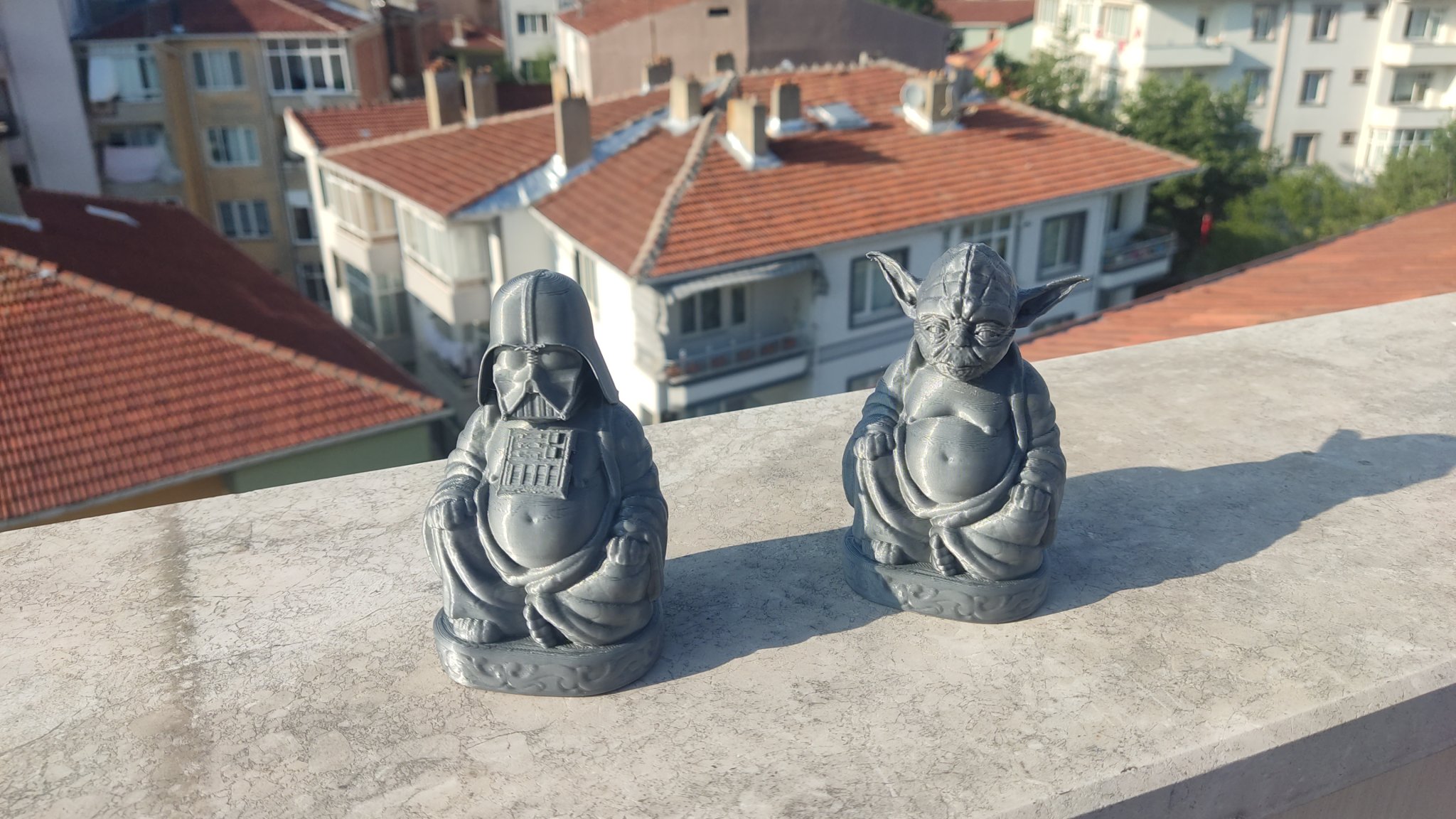 Buddha Yoda và Buddha Darth Vader trong phong cách Pop-Buddha