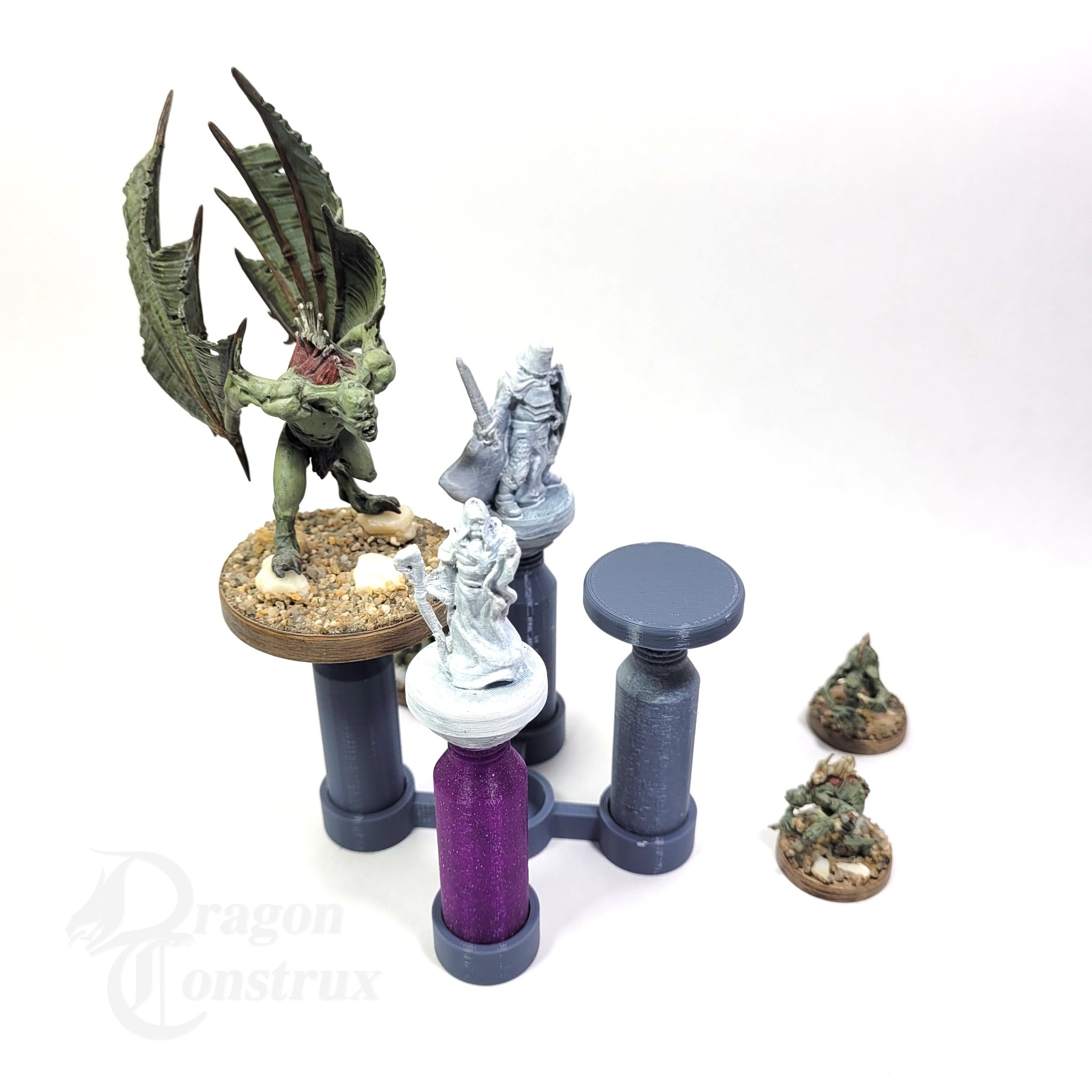 Bộ tay cầm và đế sơn mô hình thu nhỏ không từ tính