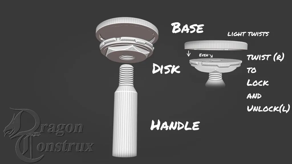 Bộ tay cầm và đế sơn mô hình thu nhỏ không từ tính