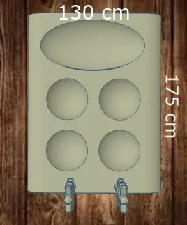 Giá đỡ cọ vẽ và bảng màu sơn độc đáo