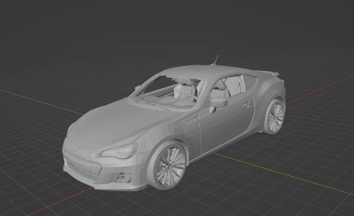 Mô hình xe thể thao Subaru BRZ 2014 chi tiết cao