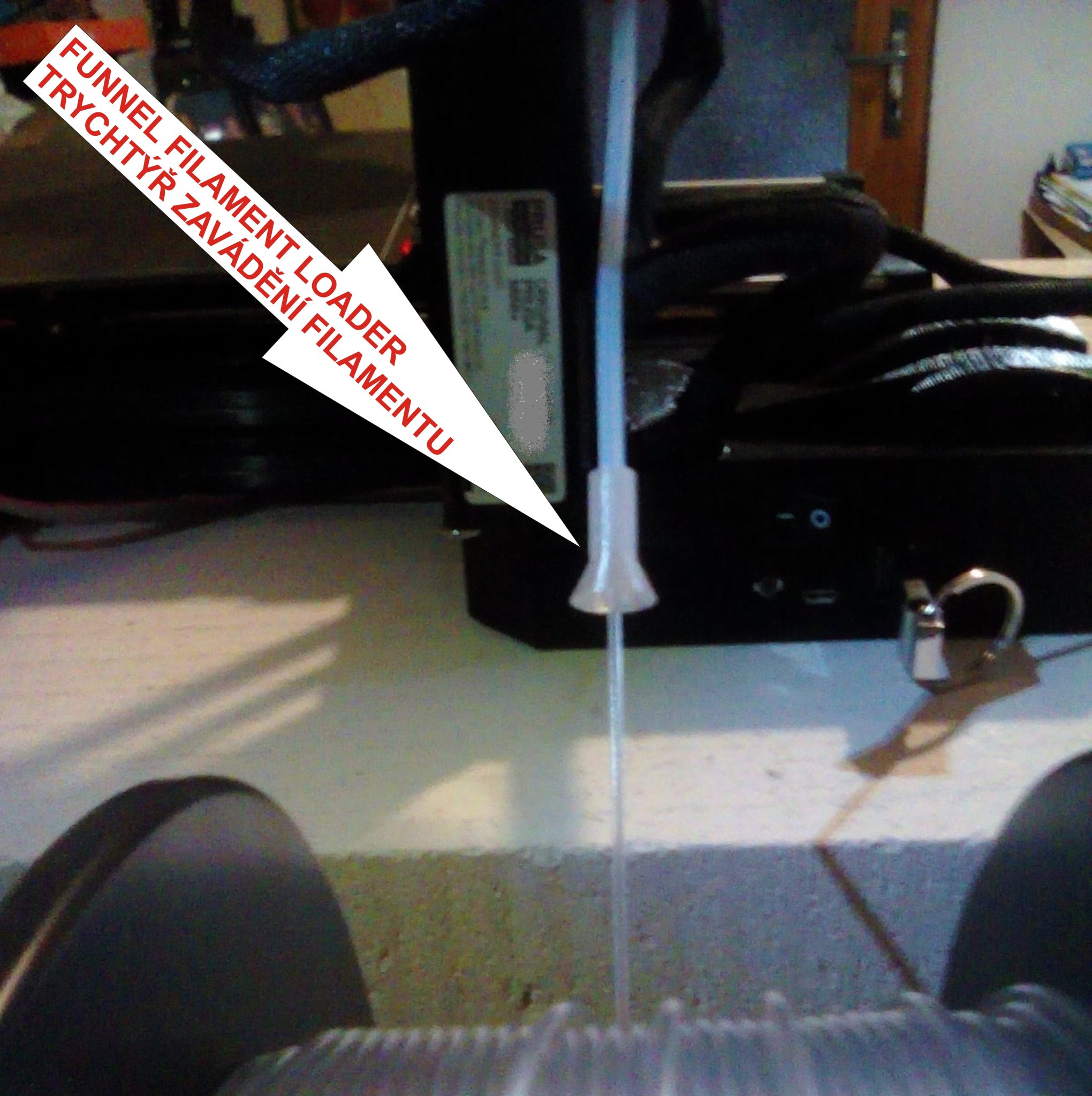 Bộ nạp filament hình phễu cho máy in Prusa MINI+