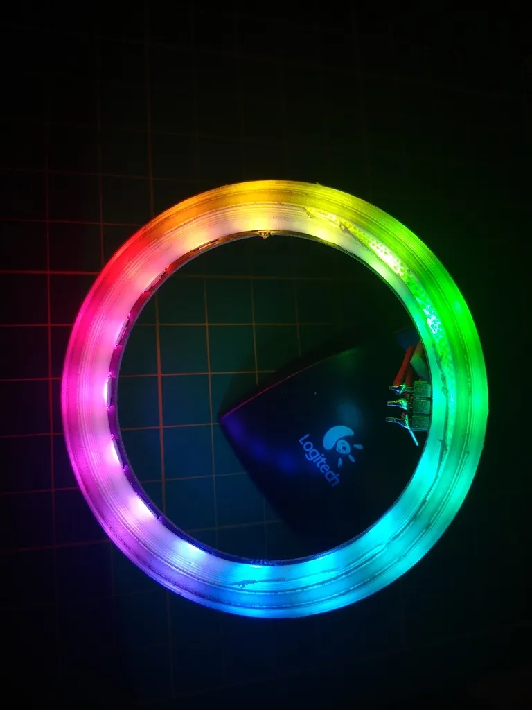 Bộ khuếch tán đèn LED 16 bóng WS2812 NeoPixel gắn vào