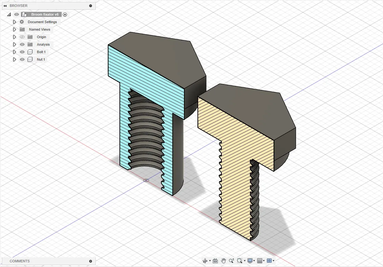Vít và đai ốc thay thế cho cây lau nhà