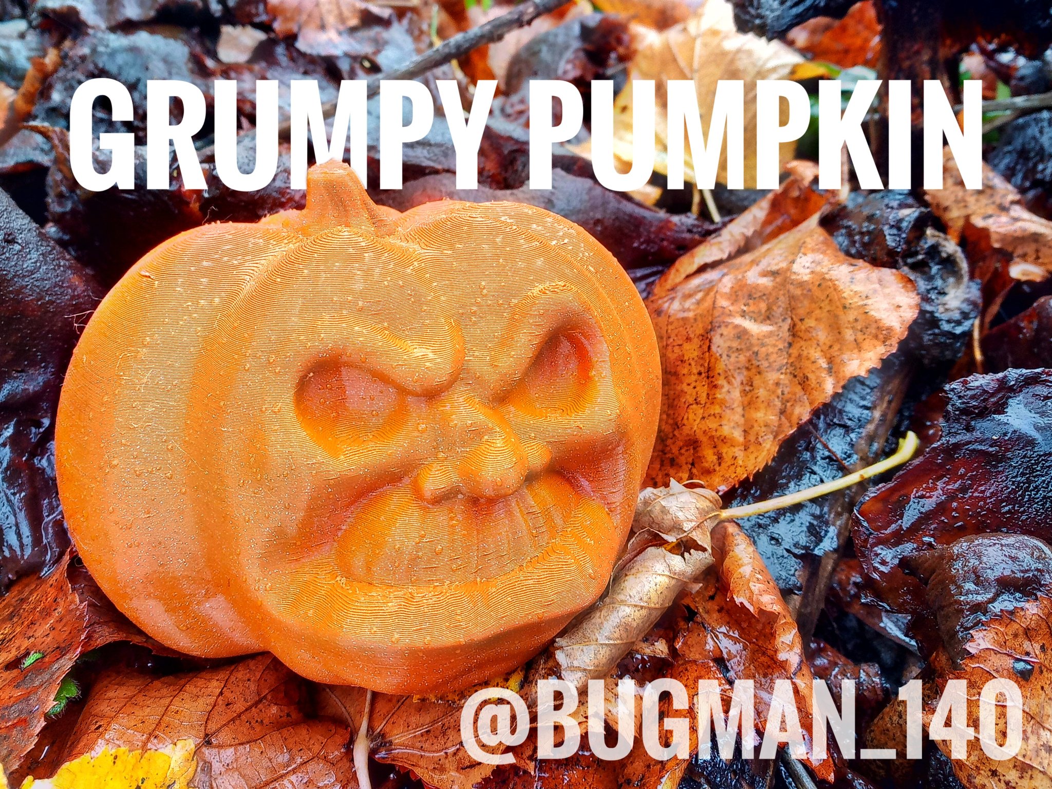 Bí ngô cau có cho trang trí Halloween