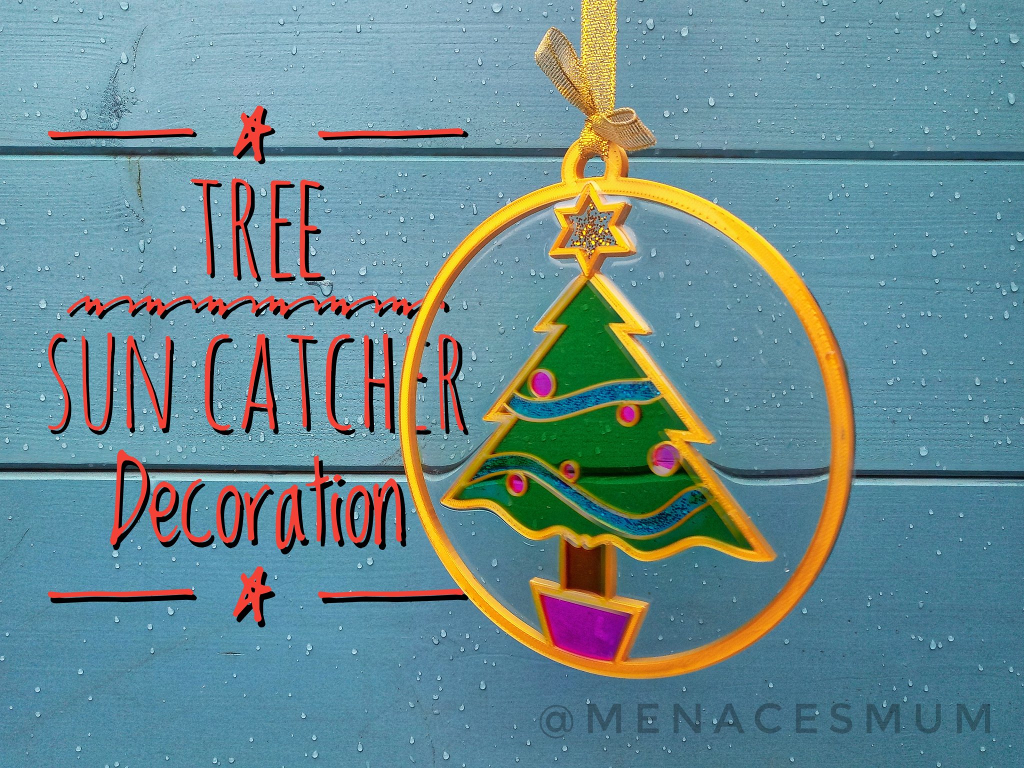 Trang trí bắt ánh sáng hình cây thông Giáng sinh