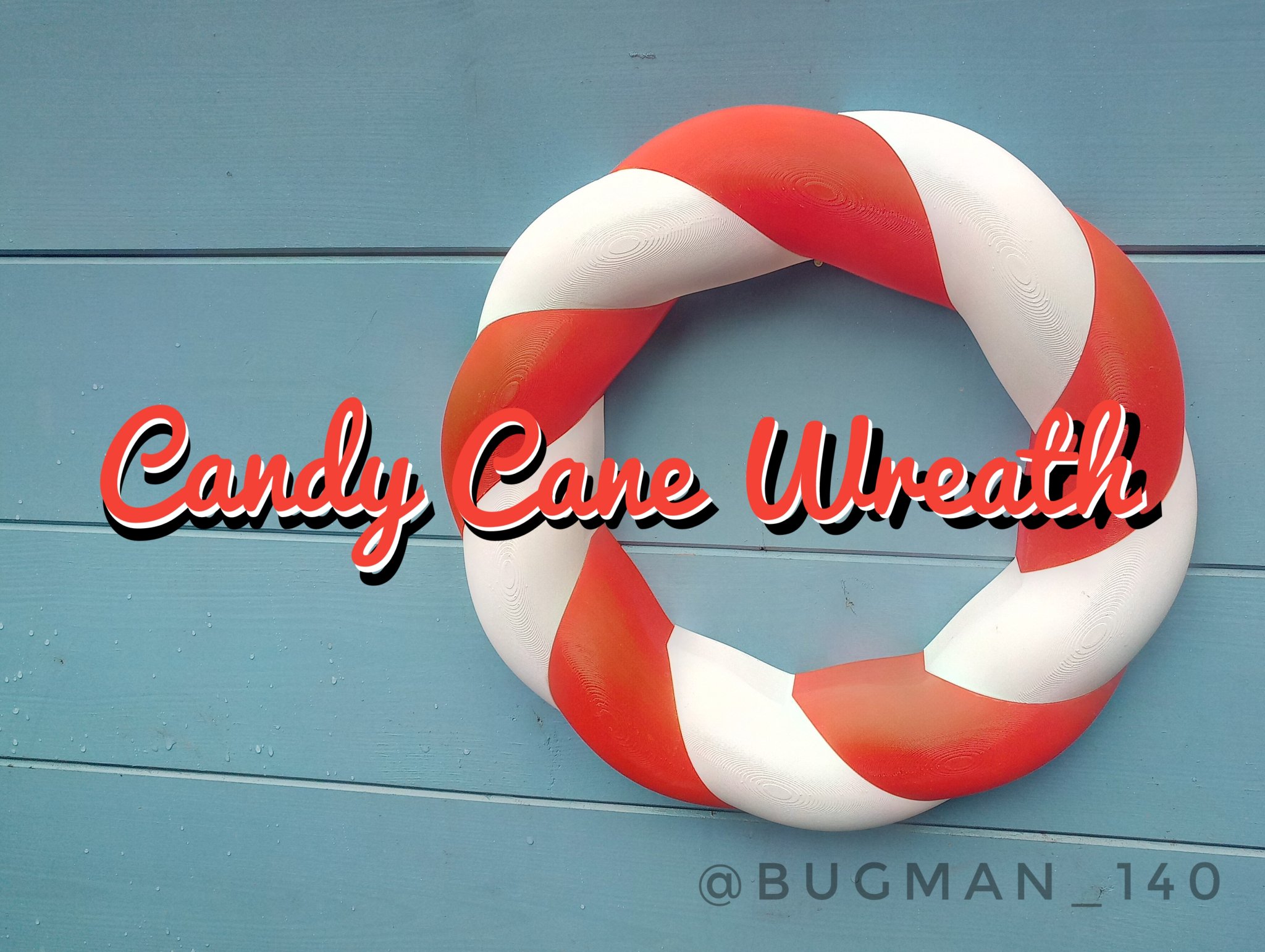 Vòng hoa kẹo cây cho cửa mùa Giáng sinh