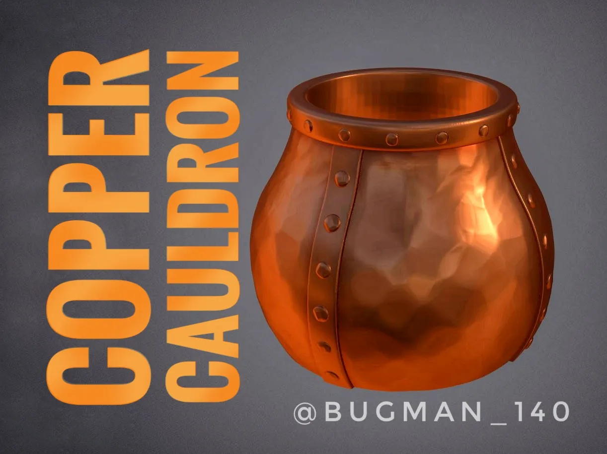 Nồi đồng đơn giản cho trang trí Halloween