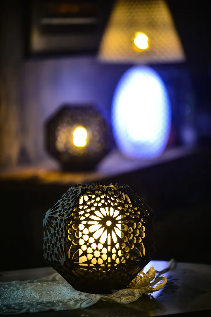 Đèn bàn Alhambra Rosetta phong cách Arabesque 20cm