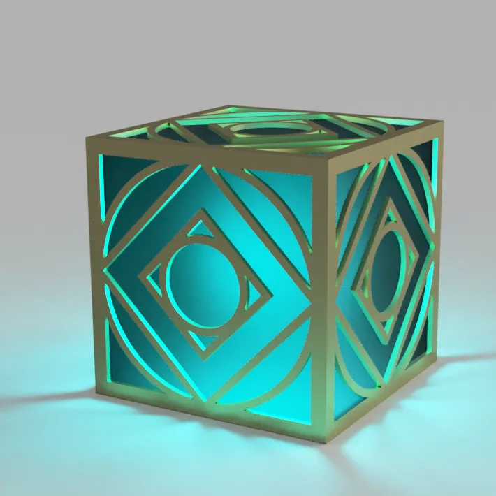 Mô hình Holocron Jedi với thiết kế chi tiết và hỗ trợ in 3D