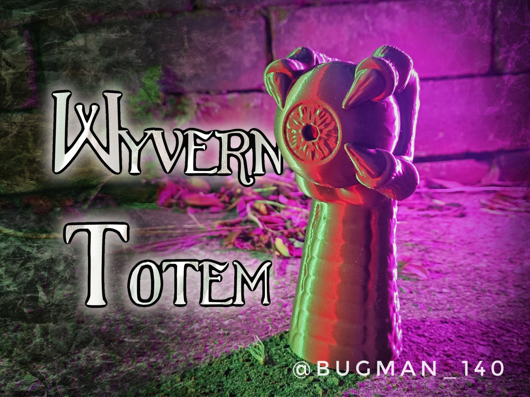Tượng thần Wyvern bí ẩn cho trang trí Halloween