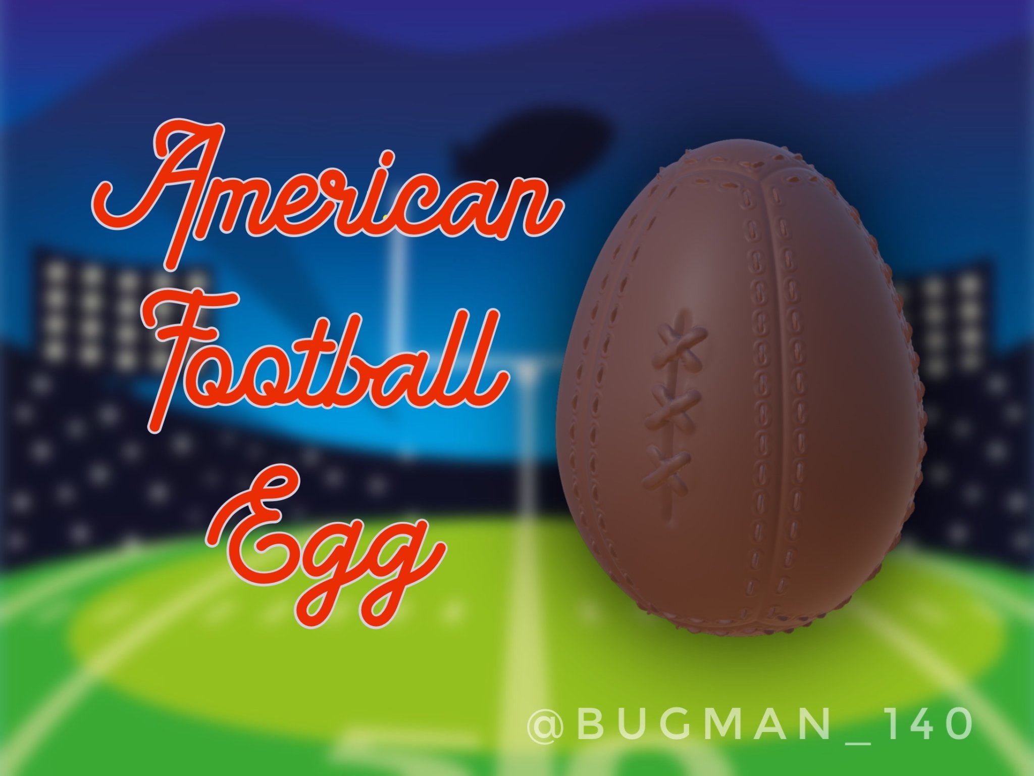 Quả bóng bầu dục Mỹ trang trí lễ Phục Sinh