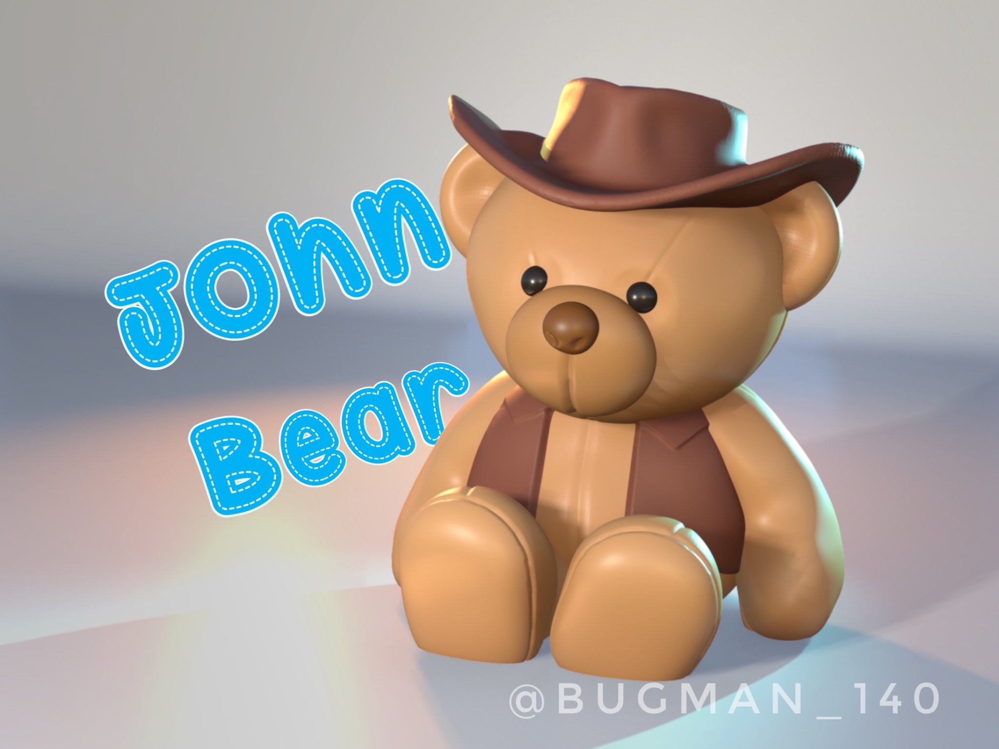 Gấu Cowboy Dễ Thương John Bear