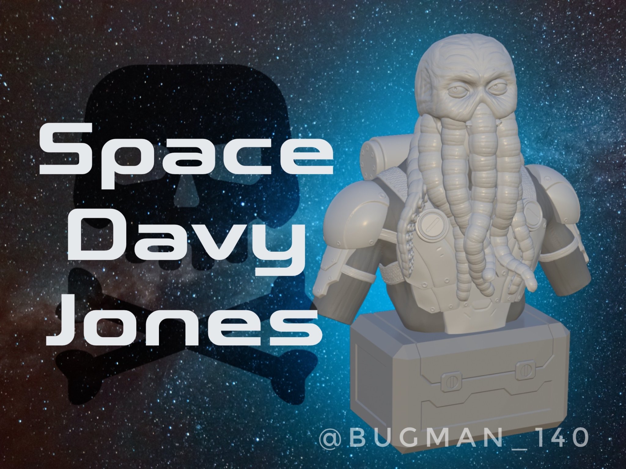 Tượng Davy Jones không gian phong cách cướp biển