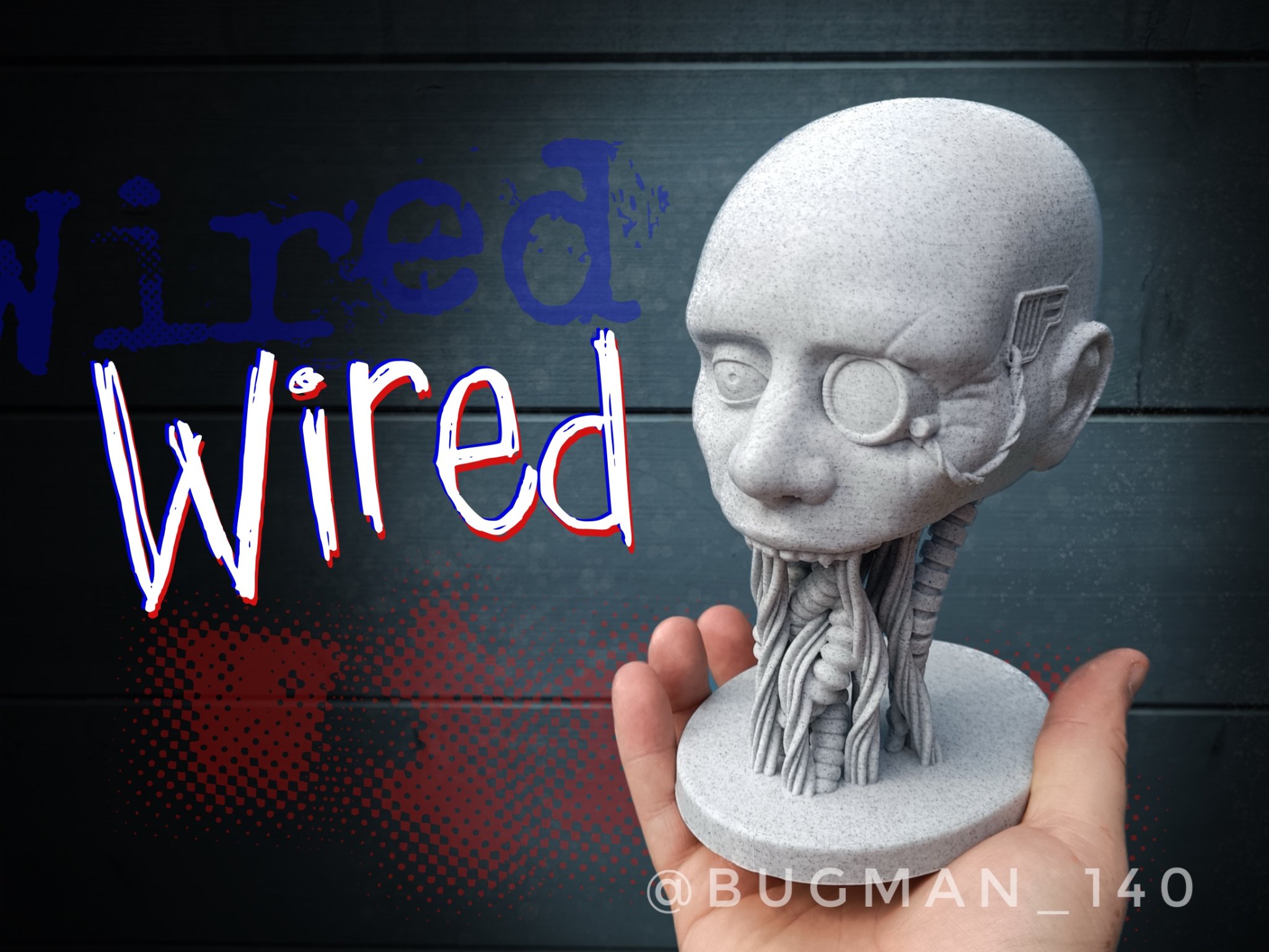 Mô hình nhân vật cyborg u ám "Wired" từ trí tưởng tượng