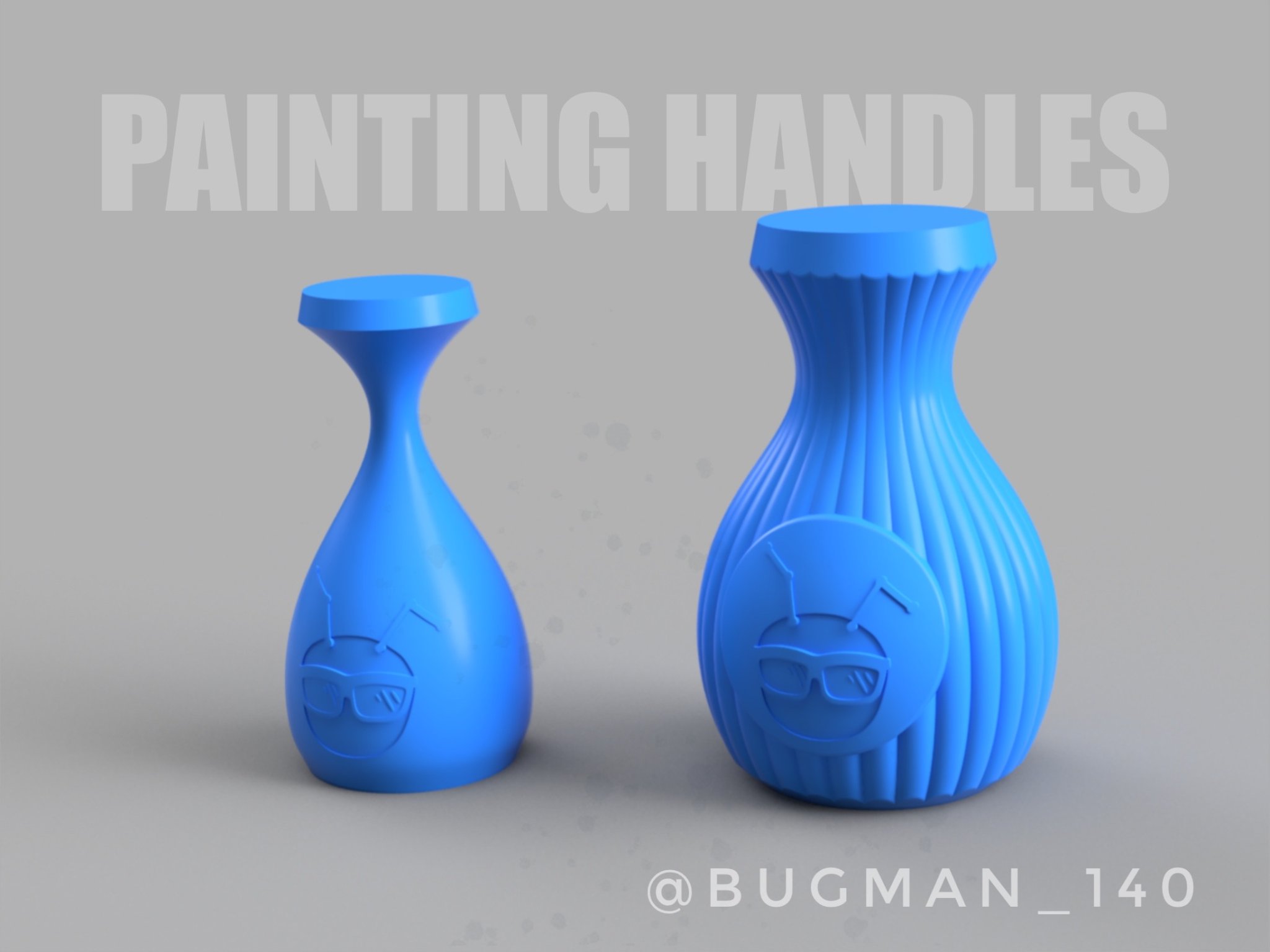 Tay cầm sơn cho mô hình mini lớn và nhỏ