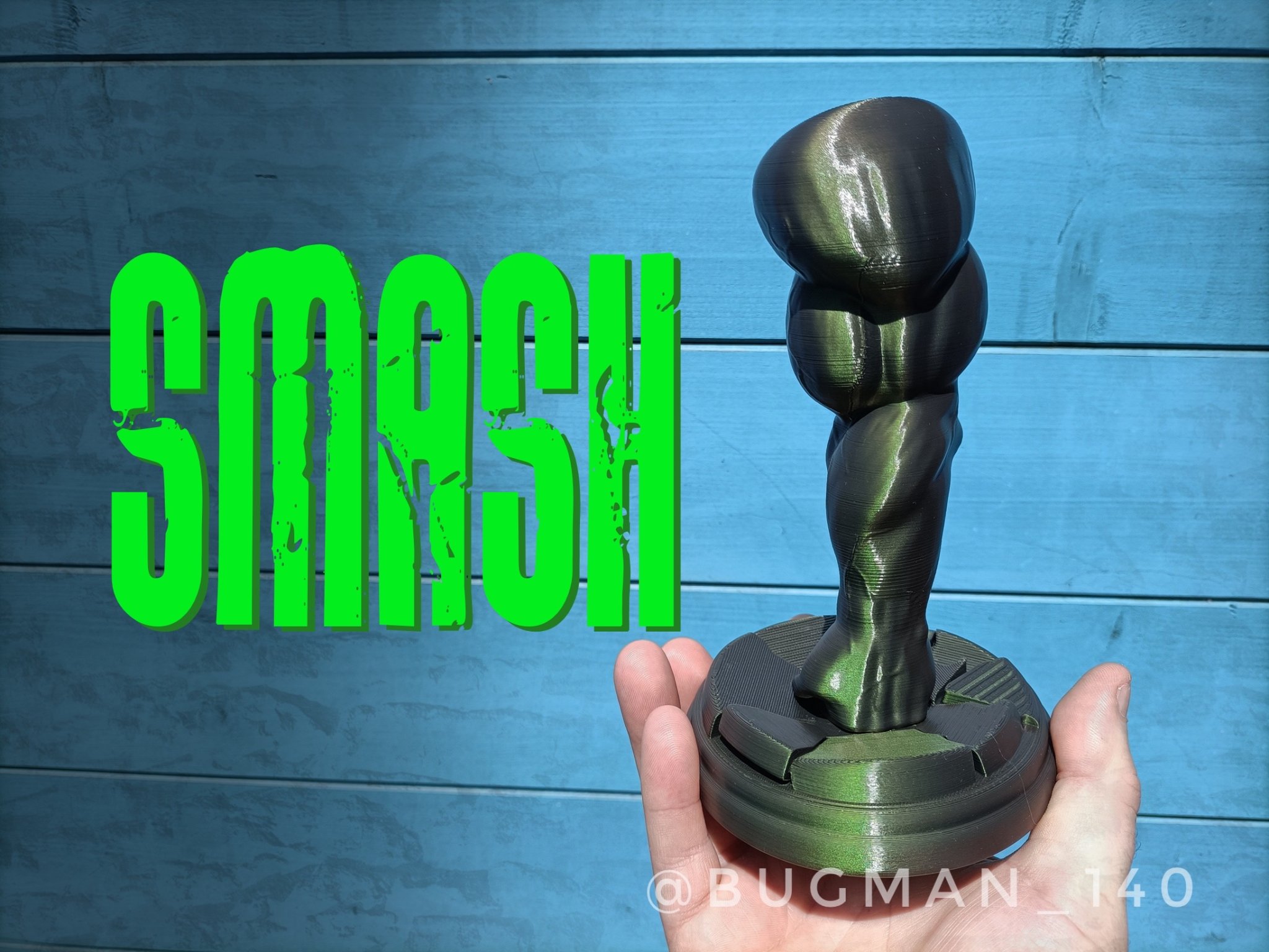 Cánh tay siêu anh hùng SMASH đập xuống mặt đất