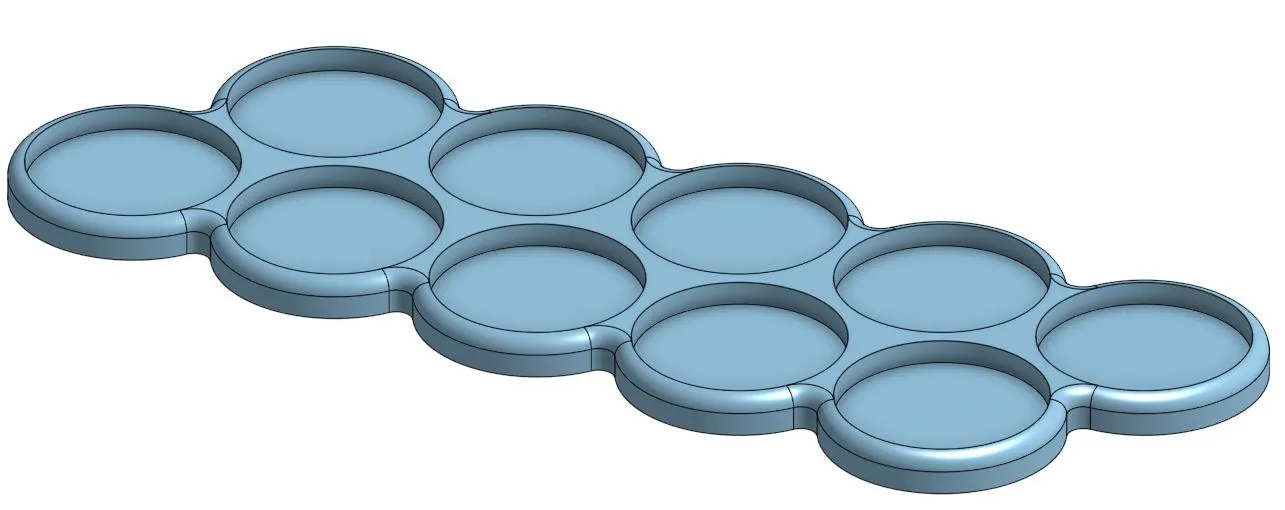 Khay di chuyển cho mô hình 25mm và 32mm trong wargaming