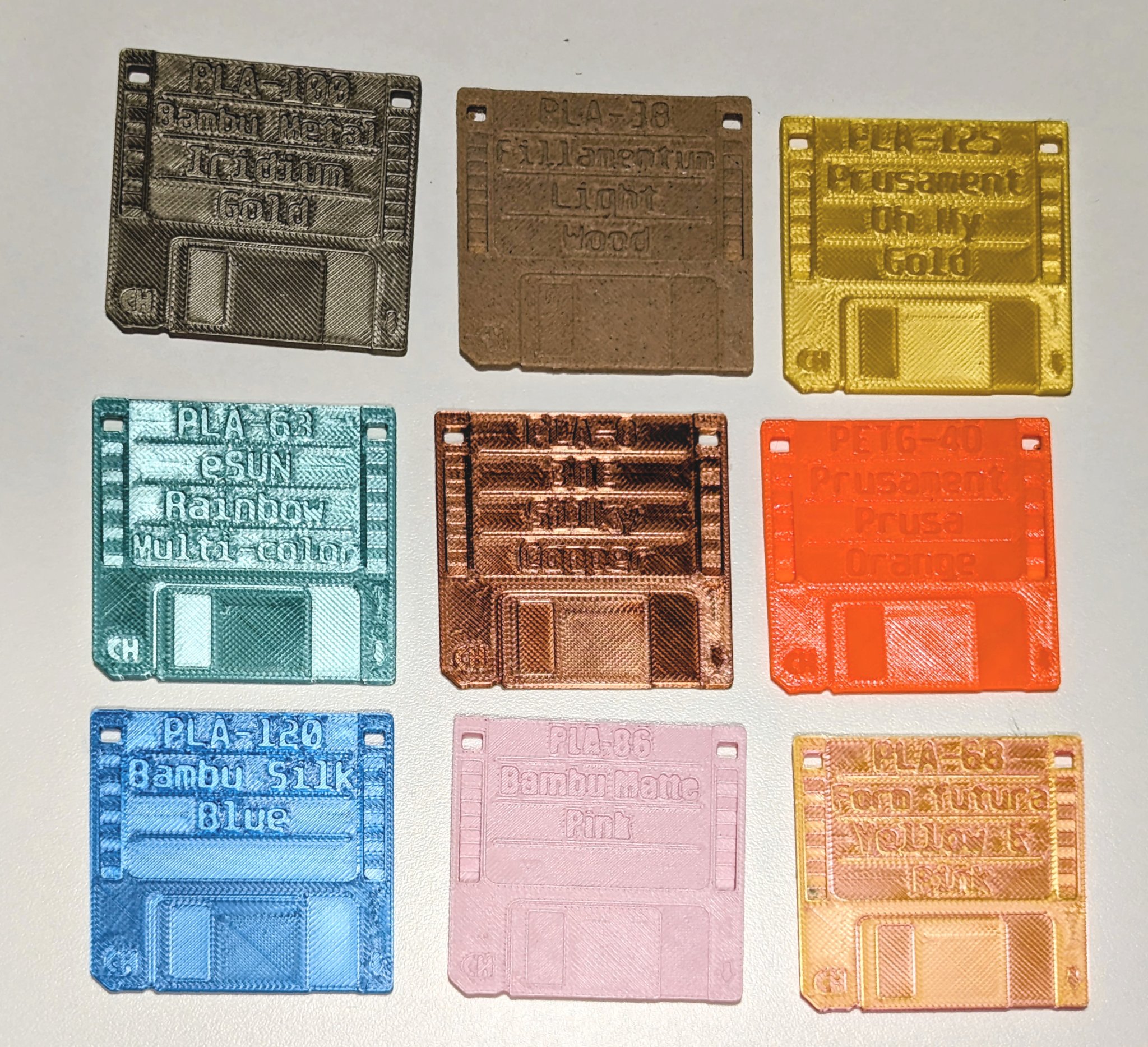 Mẫu filament mini hình đĩa mềm 3.5 inch