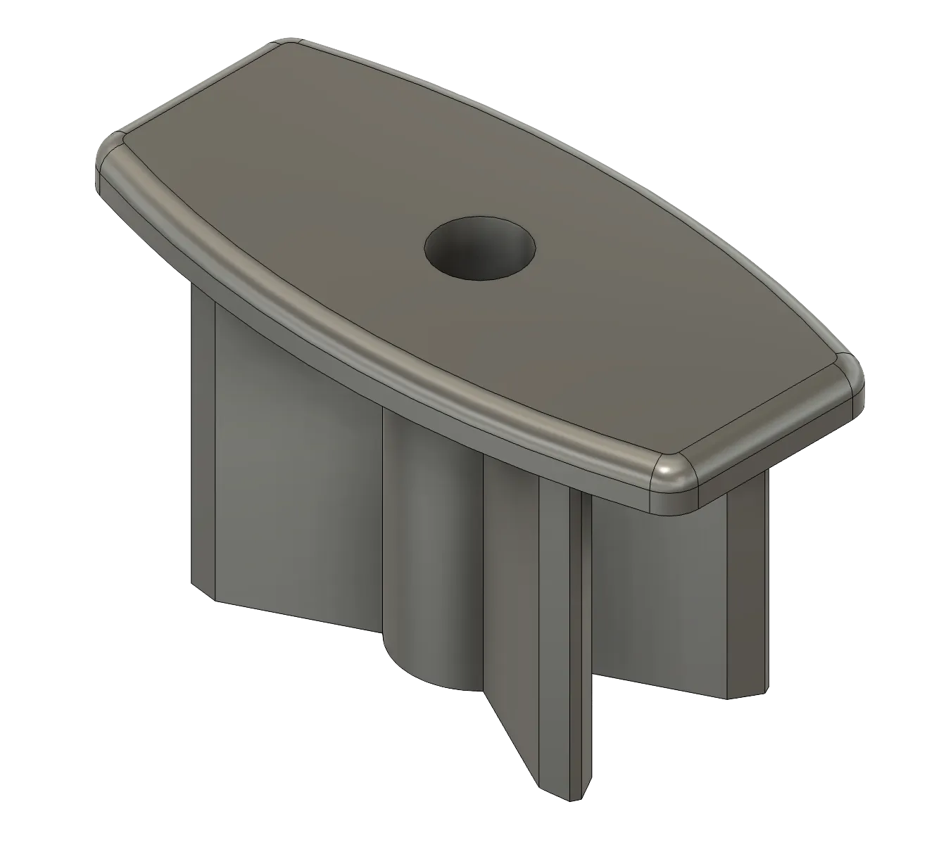 Nắp cuối cho thanh dưới của rèm cuốn bằng nhôm