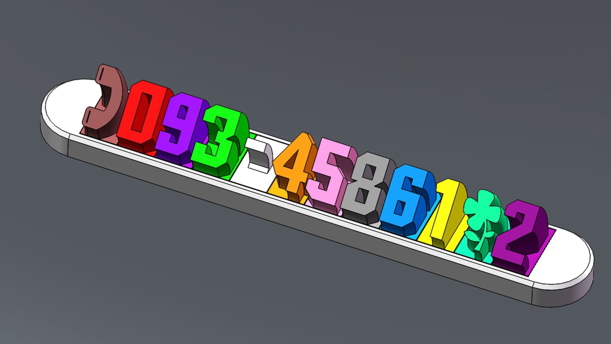 Biển số điện thoại liên hệ đỗ xe cho ô tô