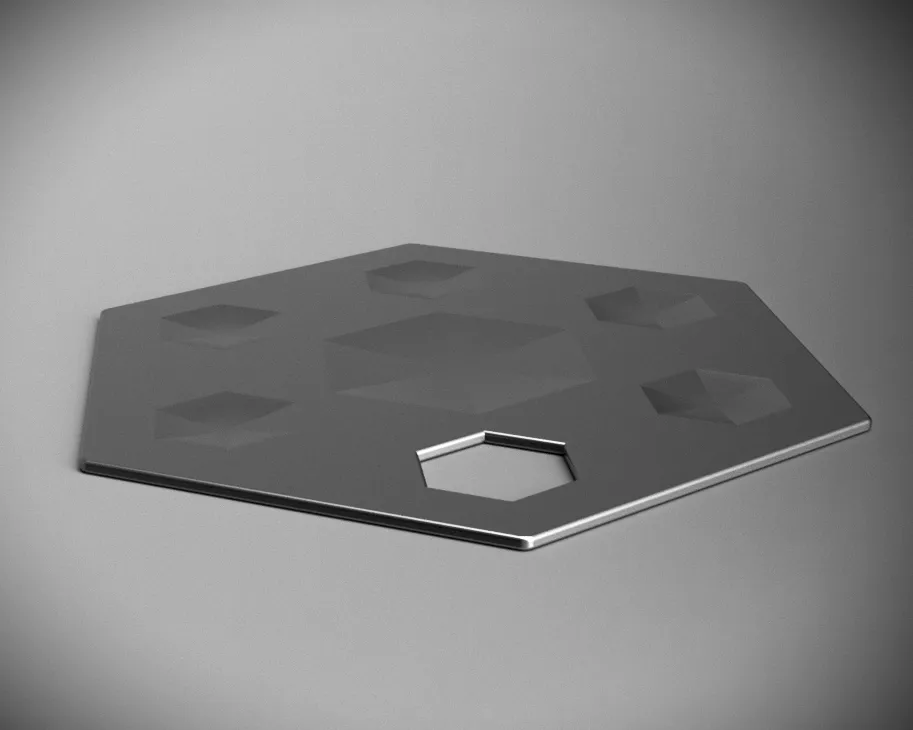 Bảng màu sơn hình lục giác cho nghệ sĩ