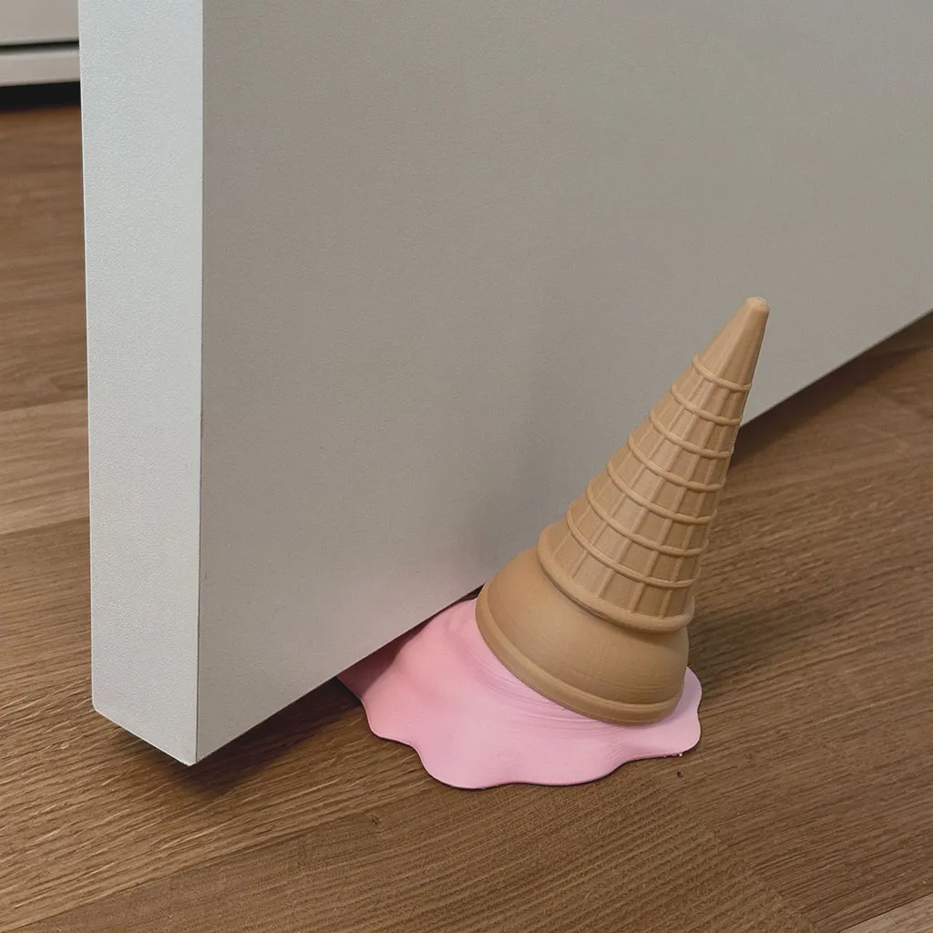 Đá chặn cửa hình kem tươi ngọt ngào