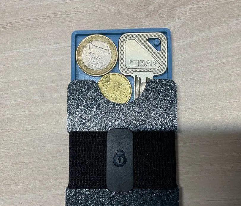 Bảng tiền mặt với chóp giữ chìa khóa cho ví Lockcard