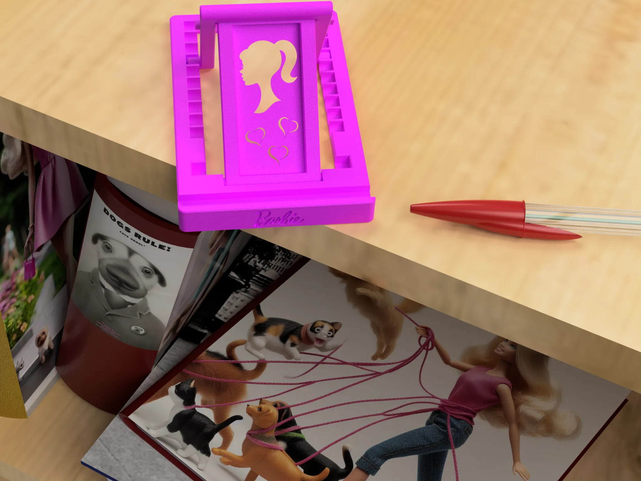 Giá đỡ điện thoại Barbie điều chỉnh được