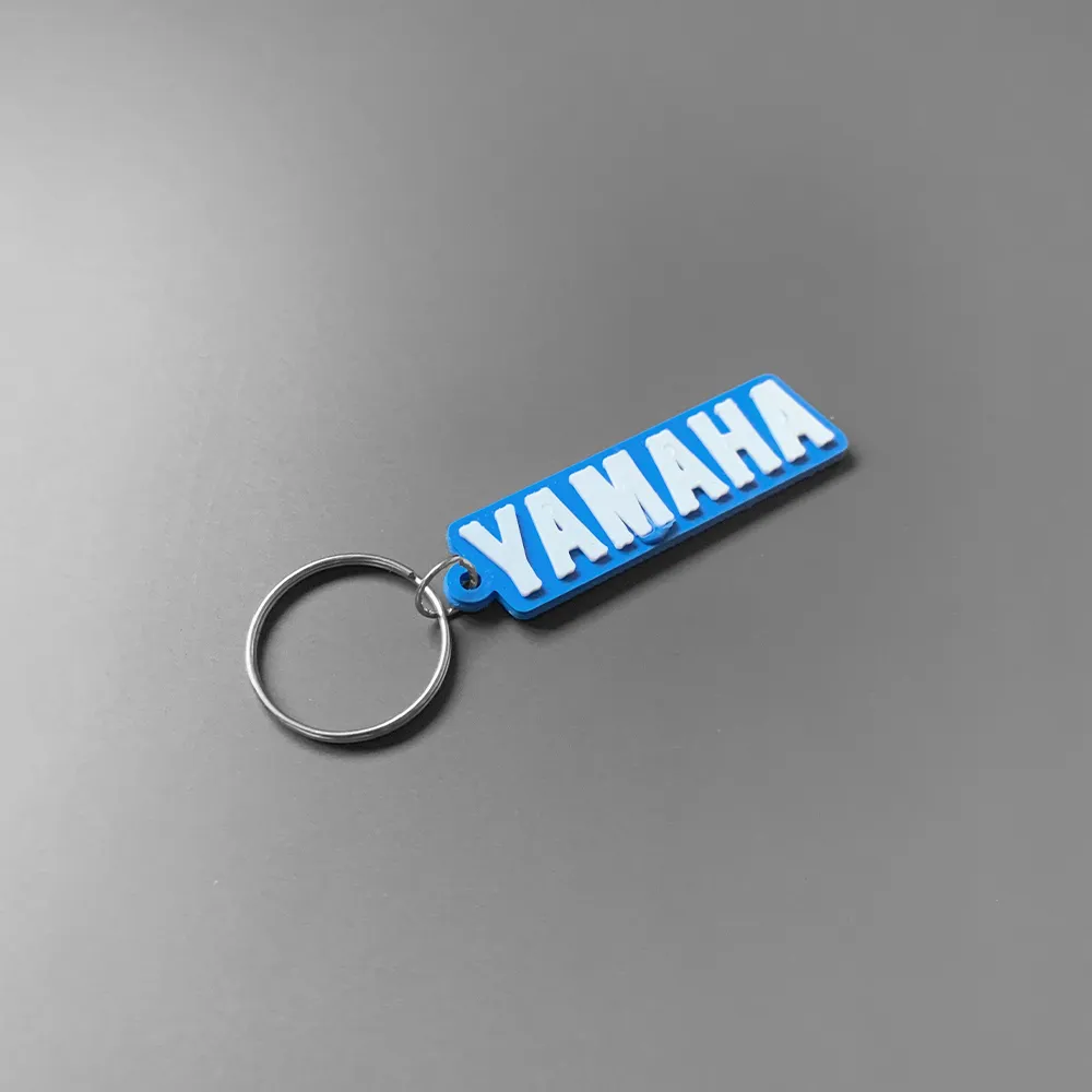 Móc khóa thương hiệu Yamaha in 3D với thiết kế đơn giản