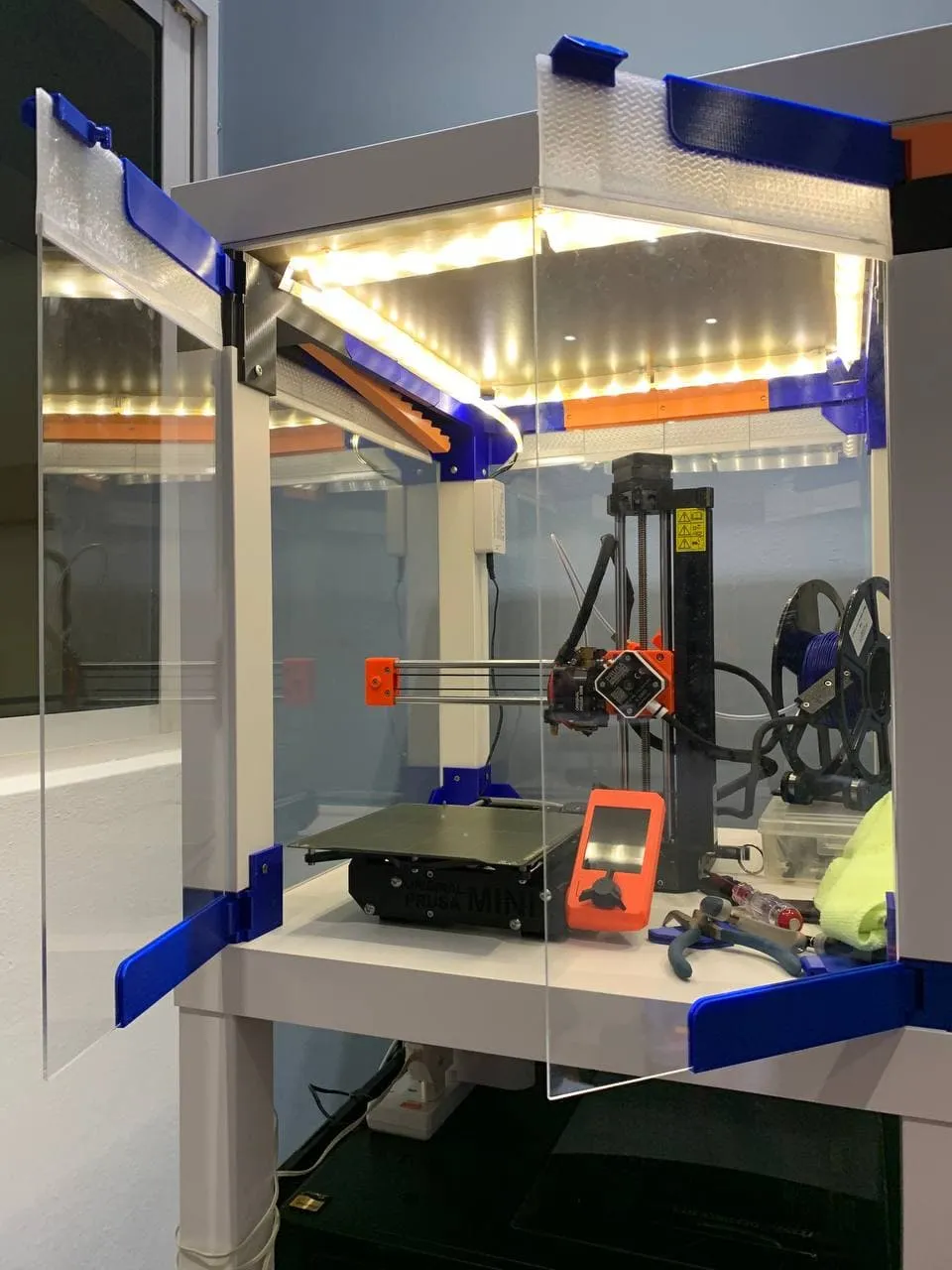 Cửa ngăn chứa Lack với bản lề dài cho Prusa MINI