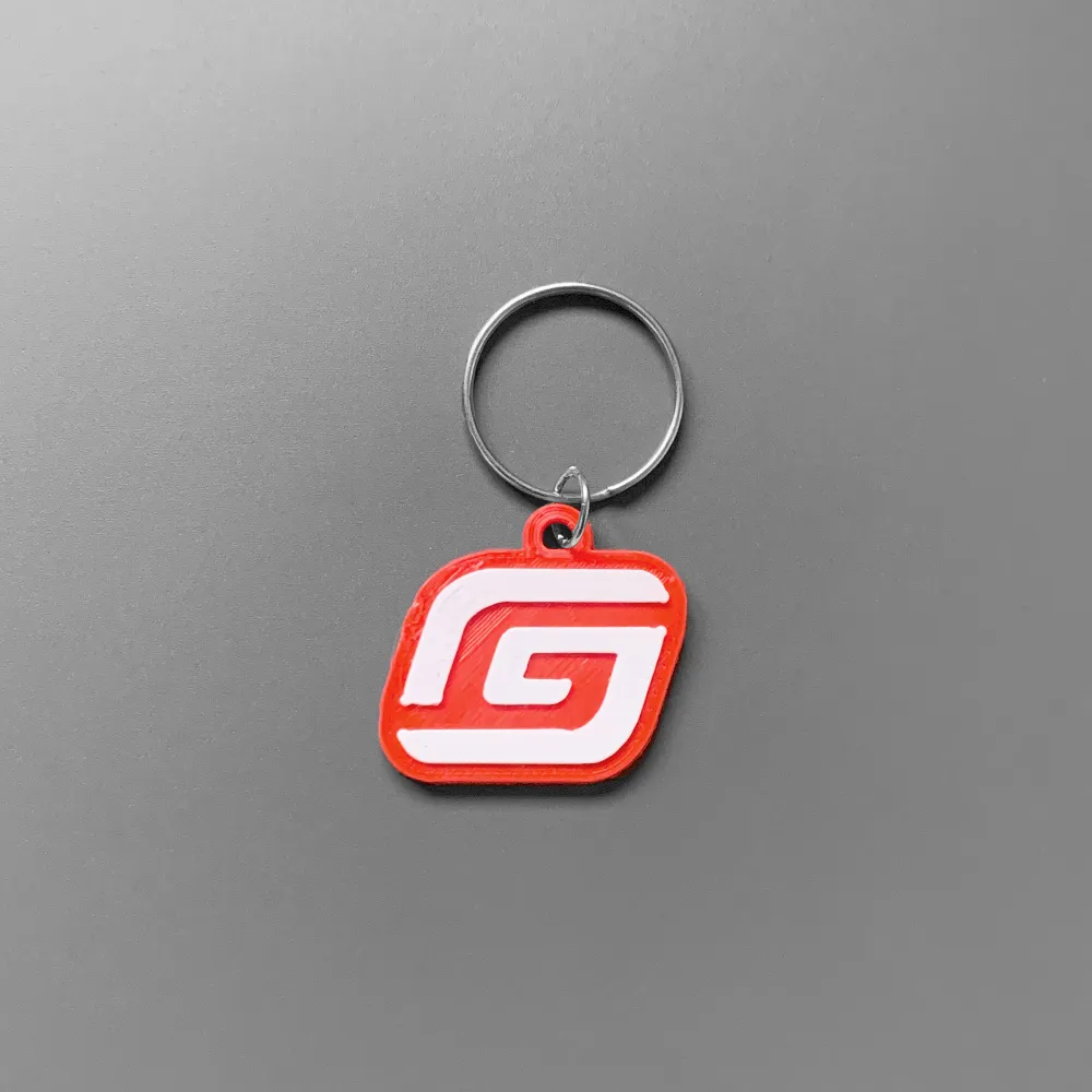 Móc khóa biểu tượng GasGas thiết kế đơn giản 3D