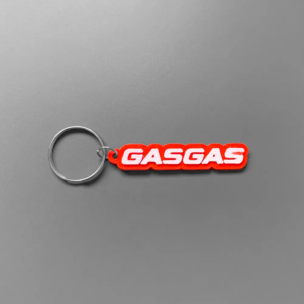 Móc chìa khóa GasGas in 3D với thiết kế đơn giản