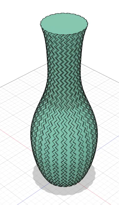 Bình hoa thiết kế chevron độc đáo