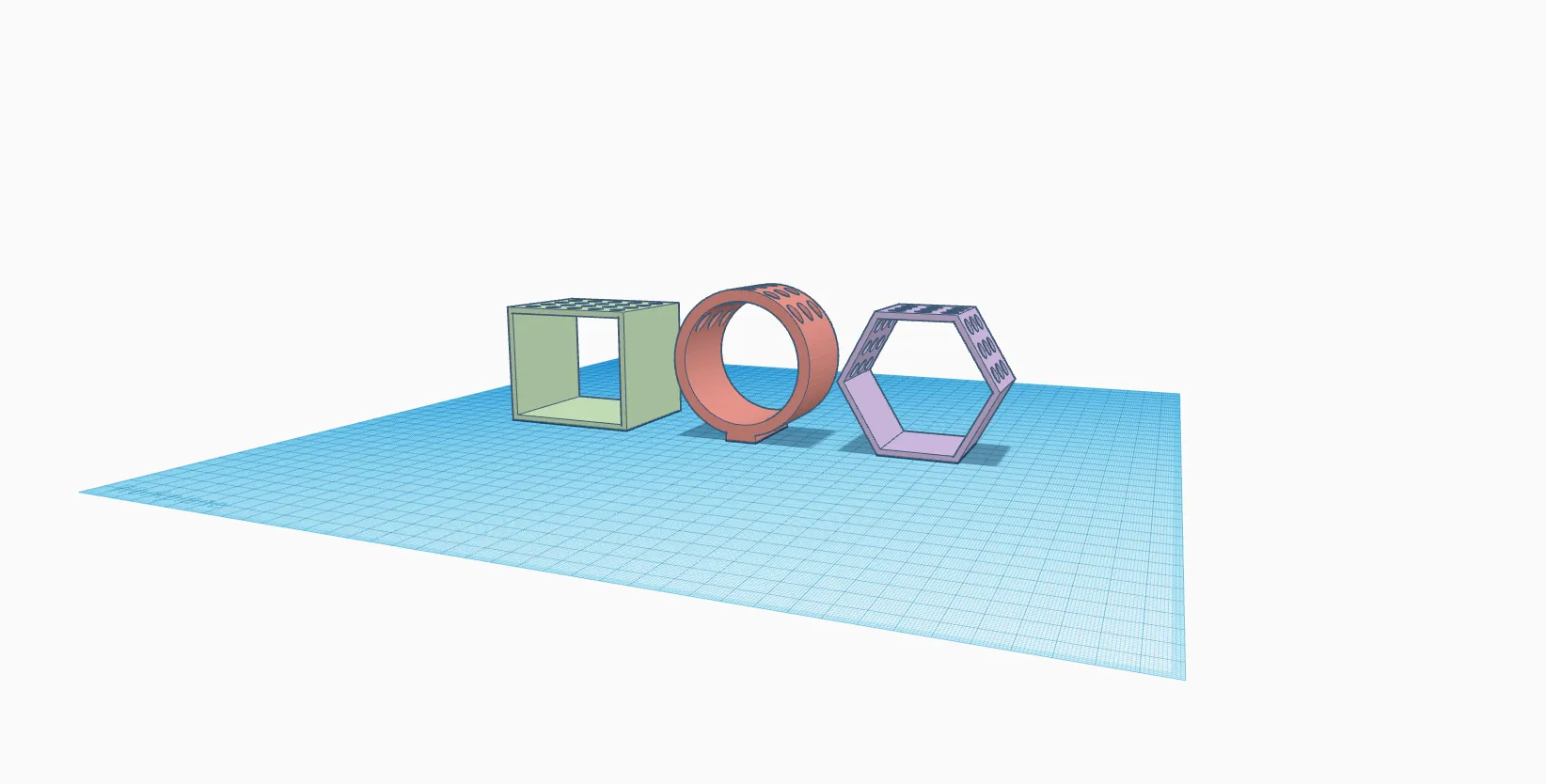 Giá đỡ cọ vẽ hình vuông, tròn và lục giác