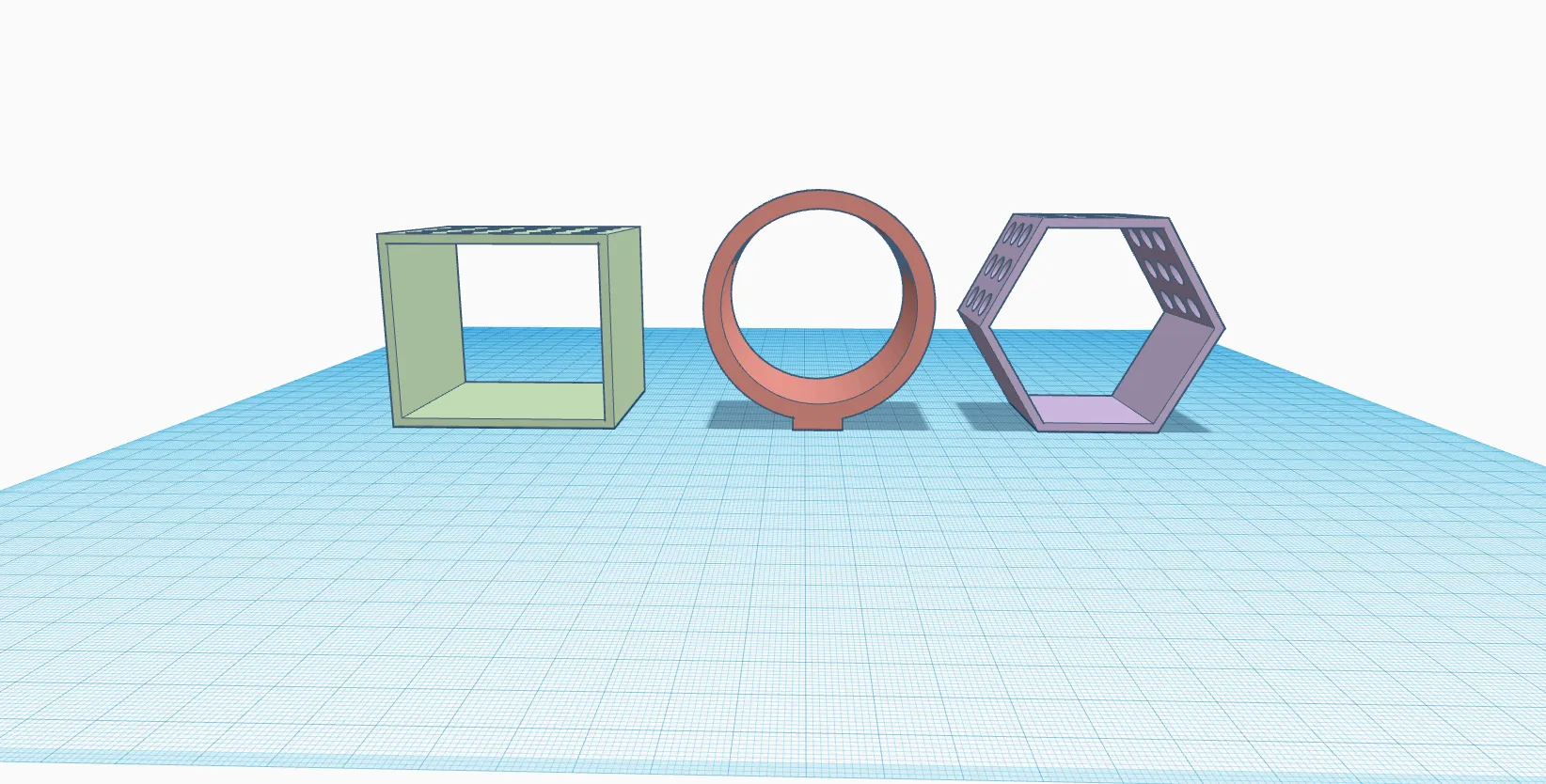 Giá đỡ cọ vẽ hình vuông, tròn và lục giác