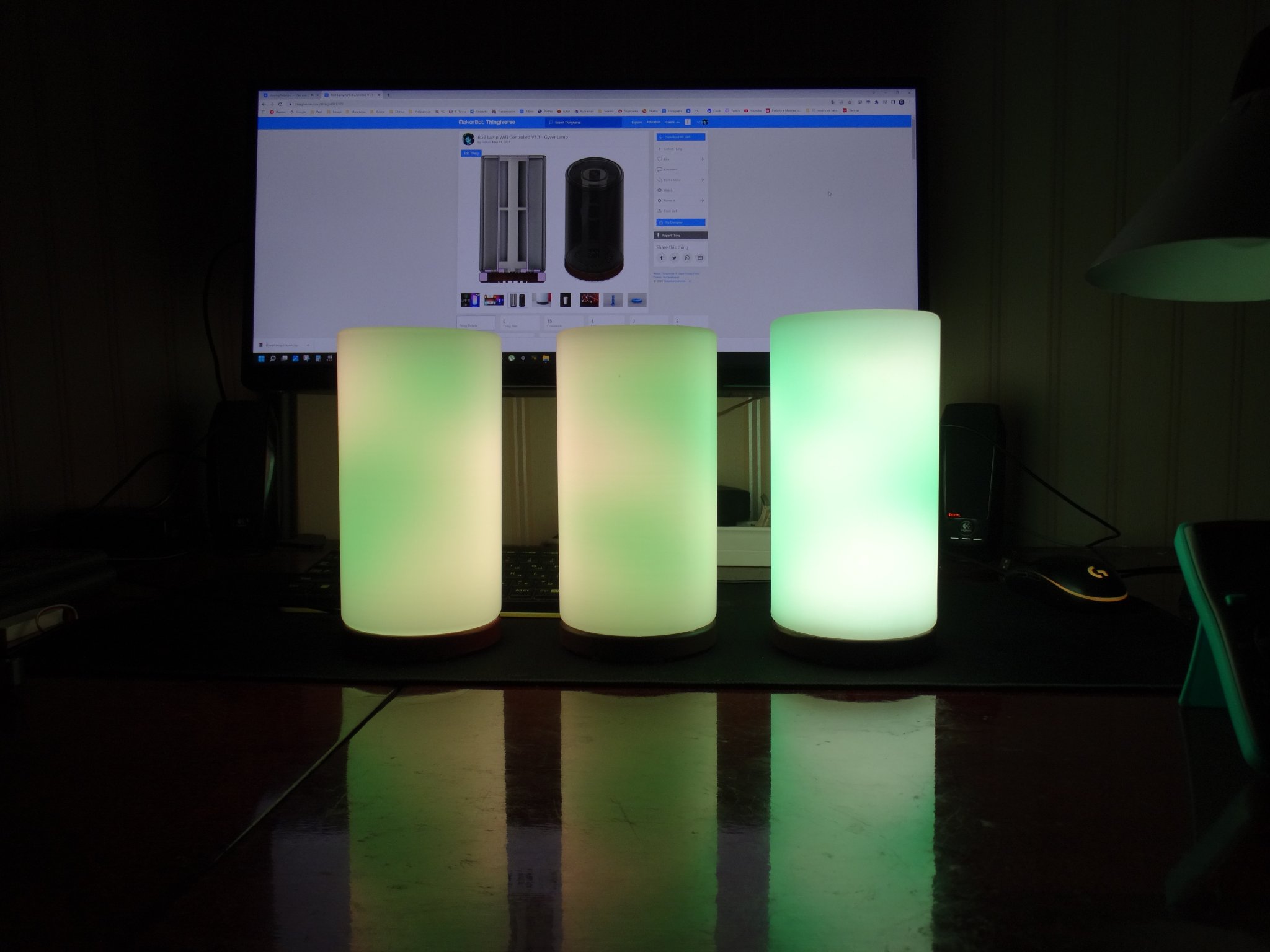 Đèn RGB điều khiển qua WiFi phiên bản V1.1 | GyverLamp