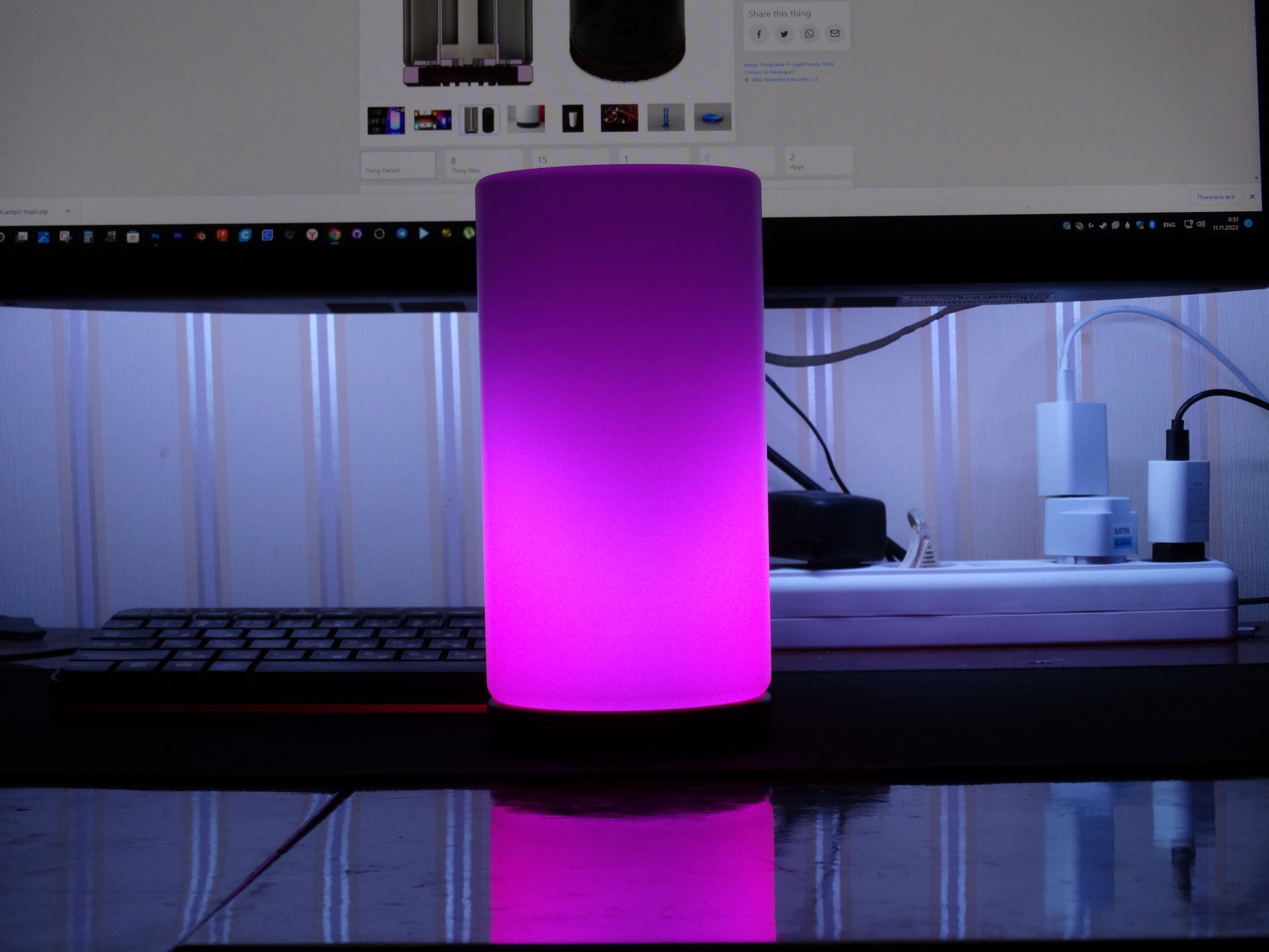 Đèn RGB điều khiển qua WiFi phiên bản V1.1 | GyverLamp