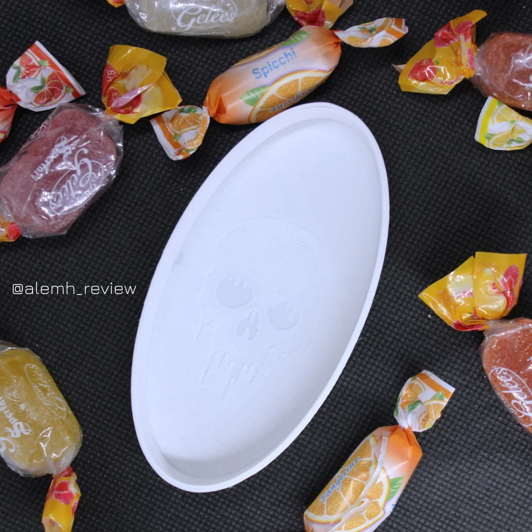 Giá đỡ kẹo hình đầu lâu phong cách Halloween