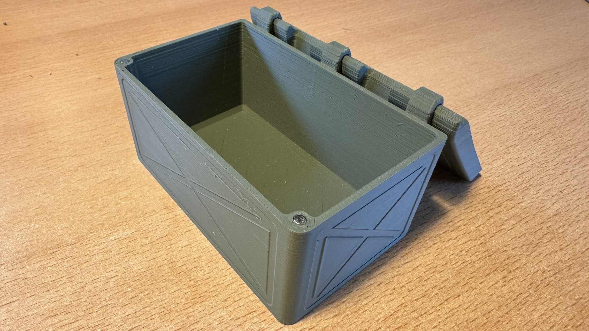 Hộp đơn giản với nắp tích hợp cho in 3D