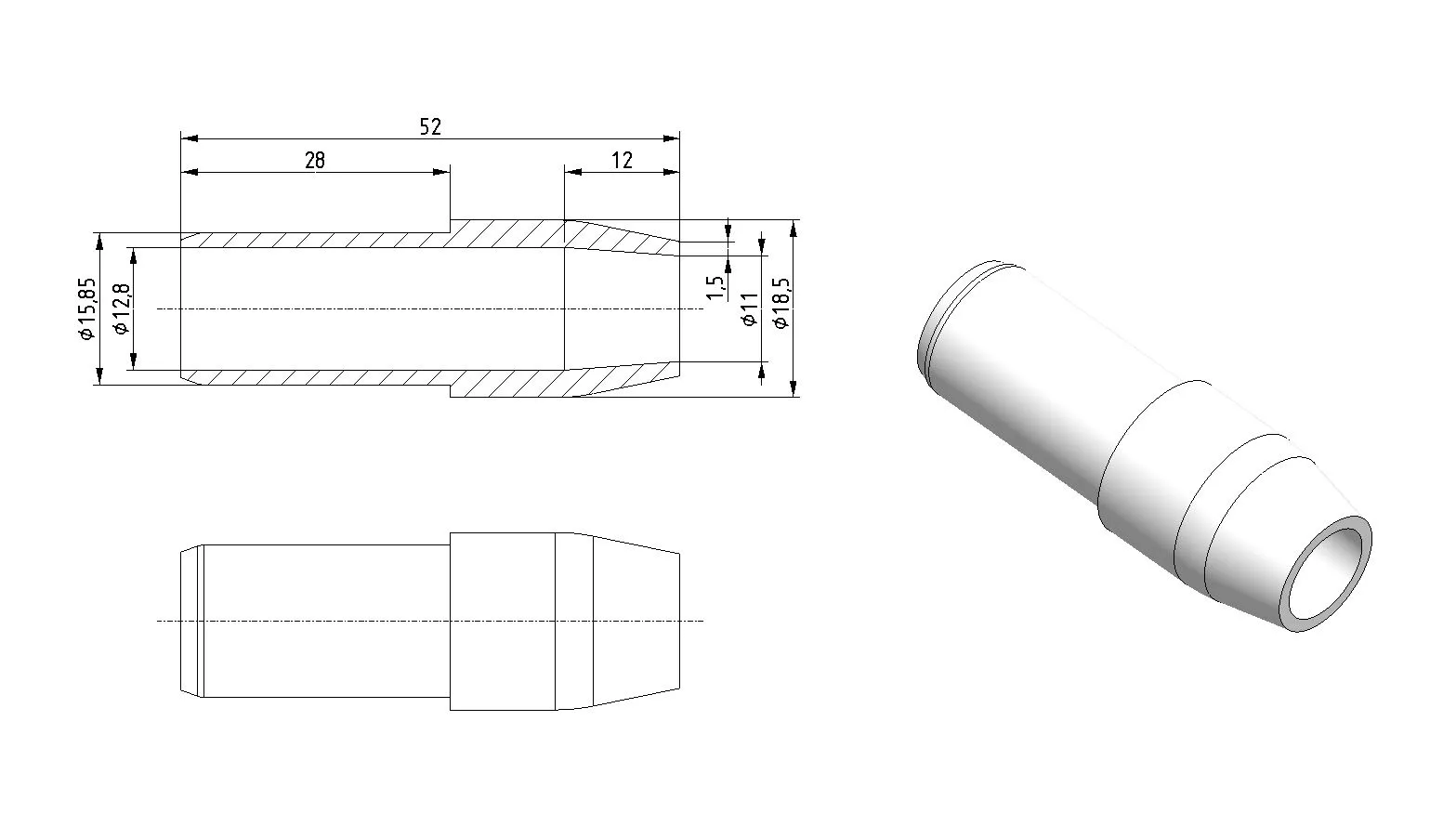 Đầu hút kim loại cho máy hút bụi làm sạch khe hẹp