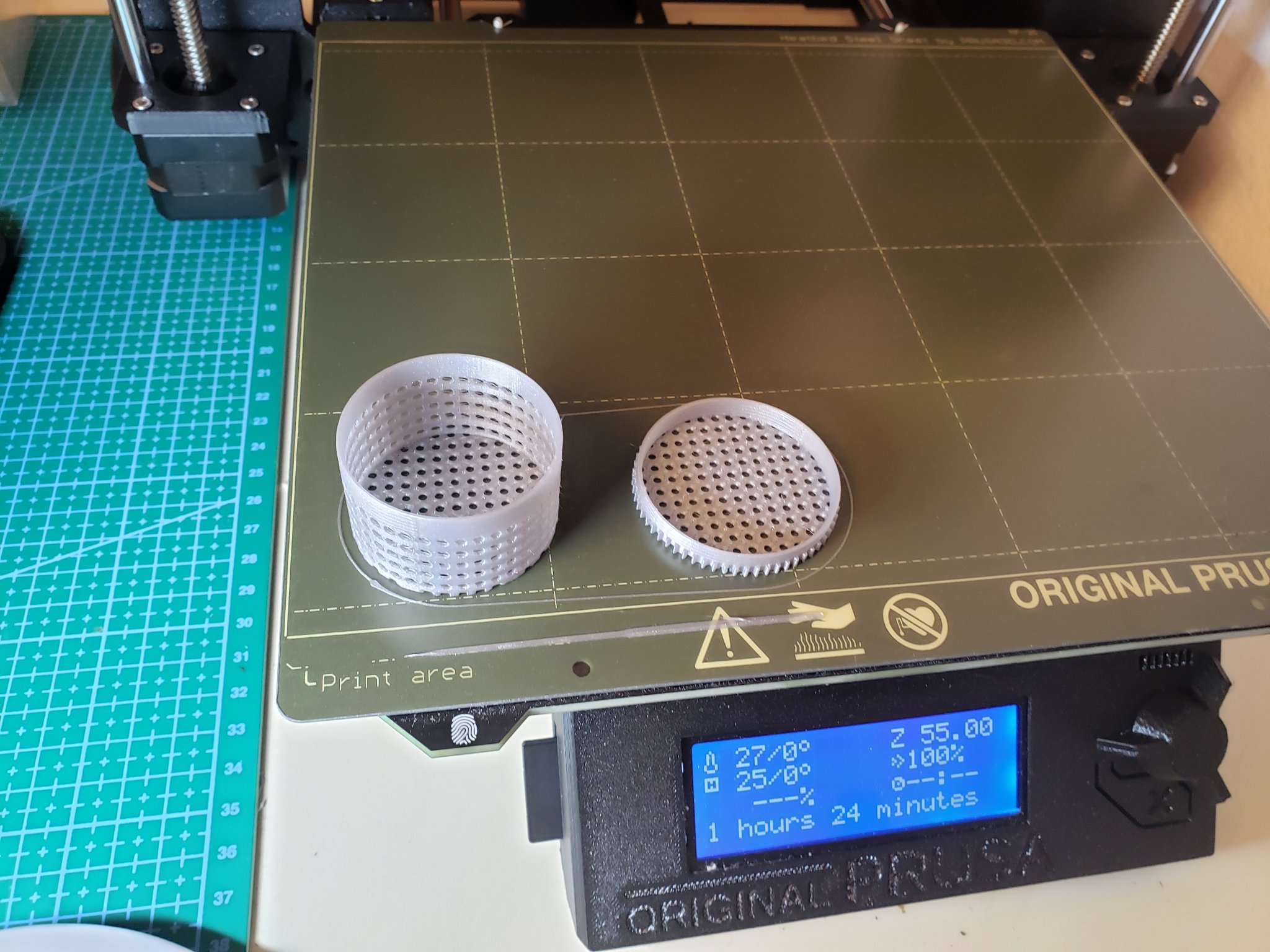 Hộp hút ẩm silicagel nhỏ với lỗ lưu trữ filament