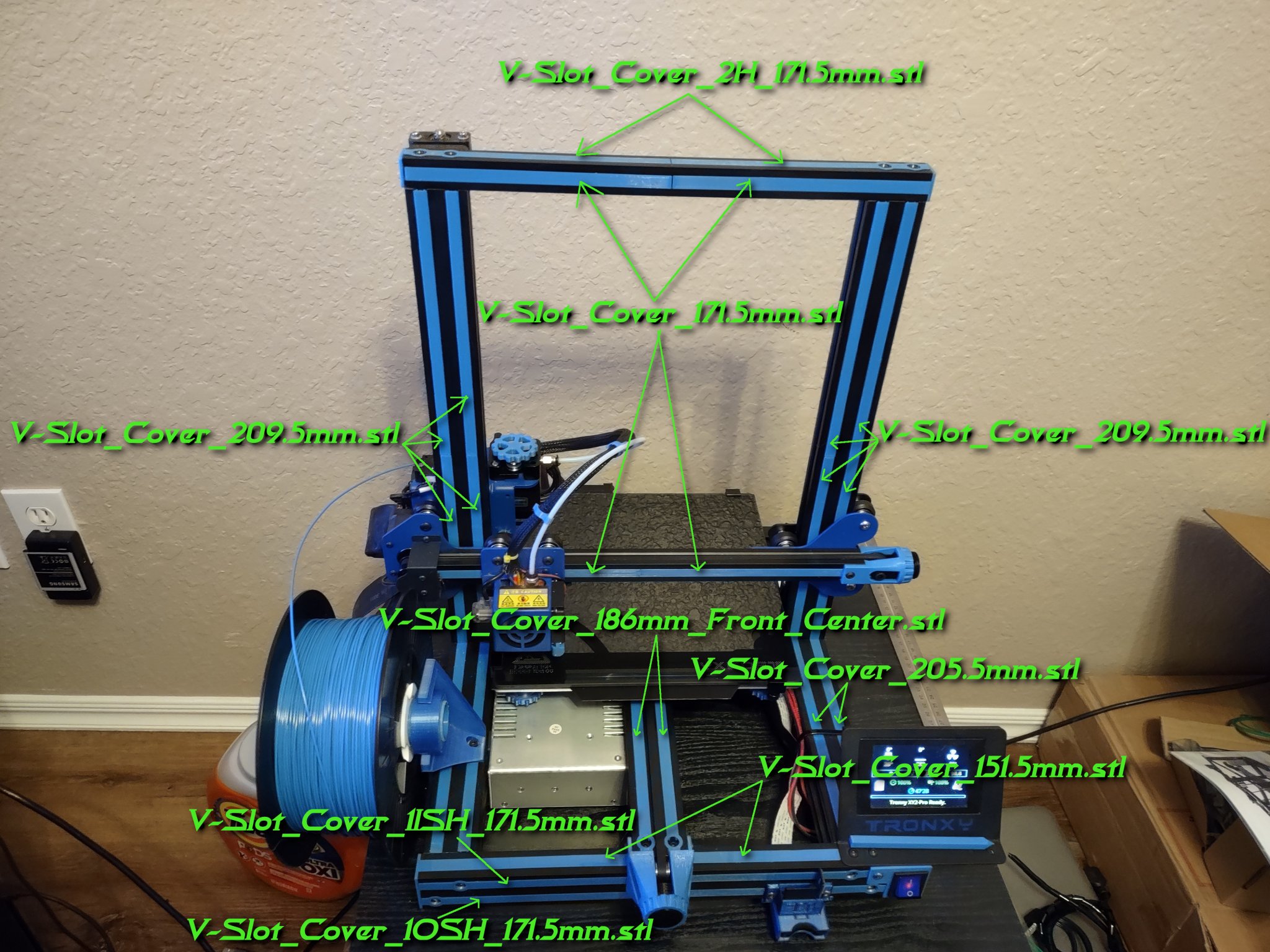 Bộ trang trí khung máy in 3D Tronxy XY-2 Pro