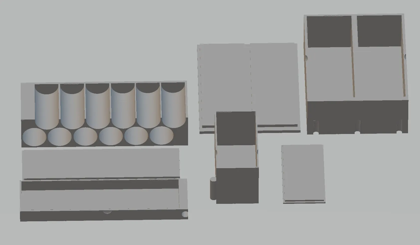 Bộ tổ chức dụng cụ nghệ thuật cho hộp nhựa vuông
