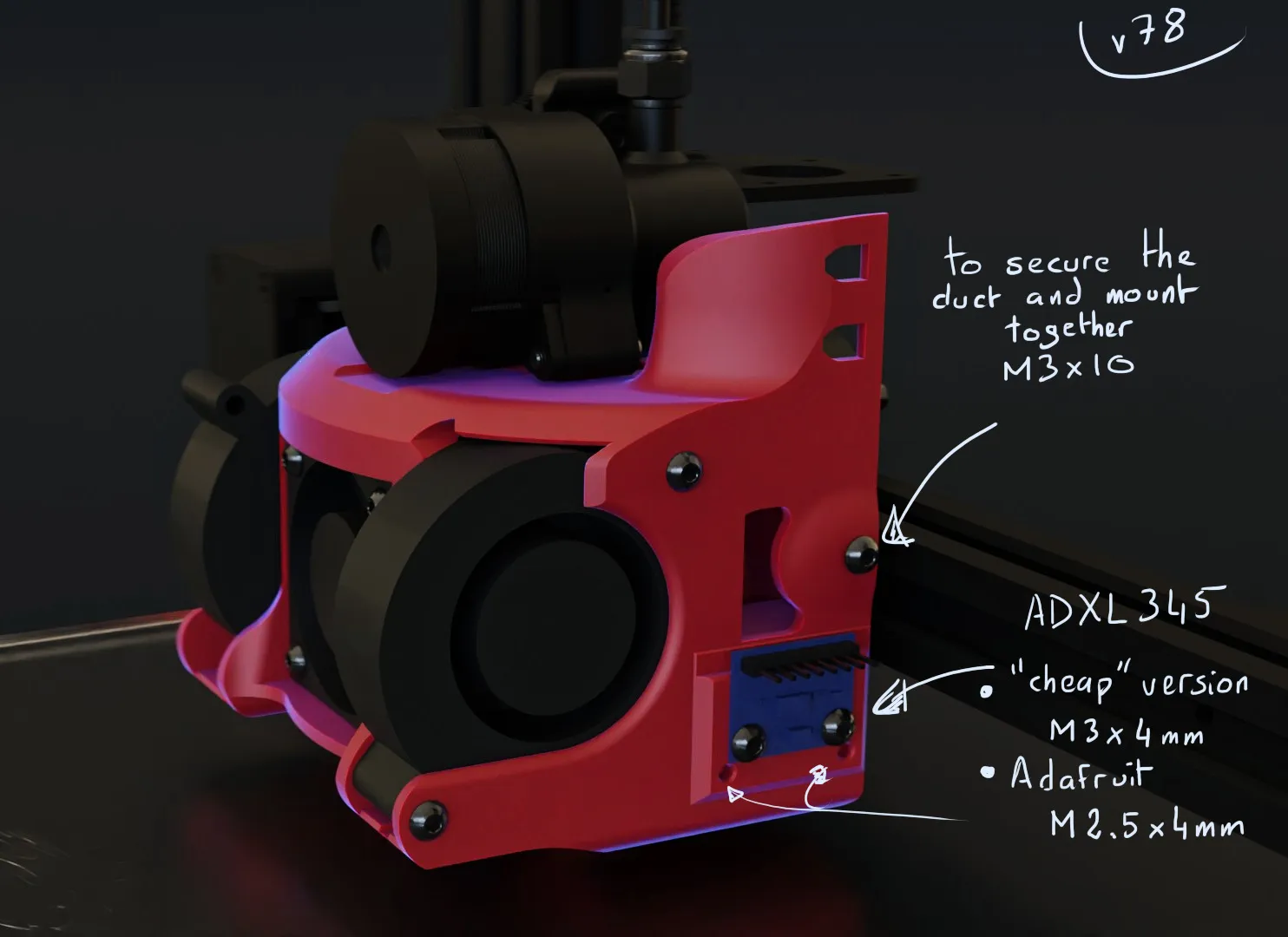 Bộ che Dual 5015 cho máy in 3D Ender3/pro/v2