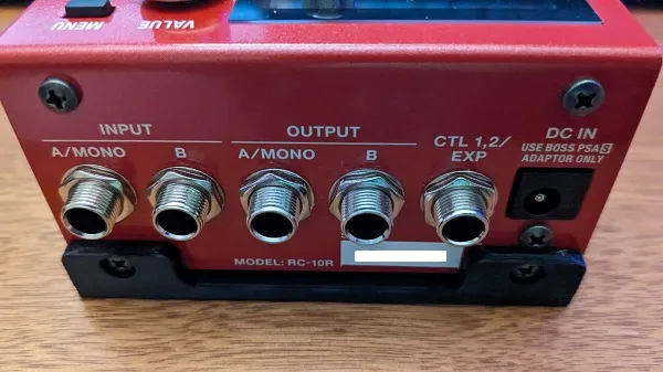 Bảng gắn Boss RC-10R cho bàn đạp với Velcro