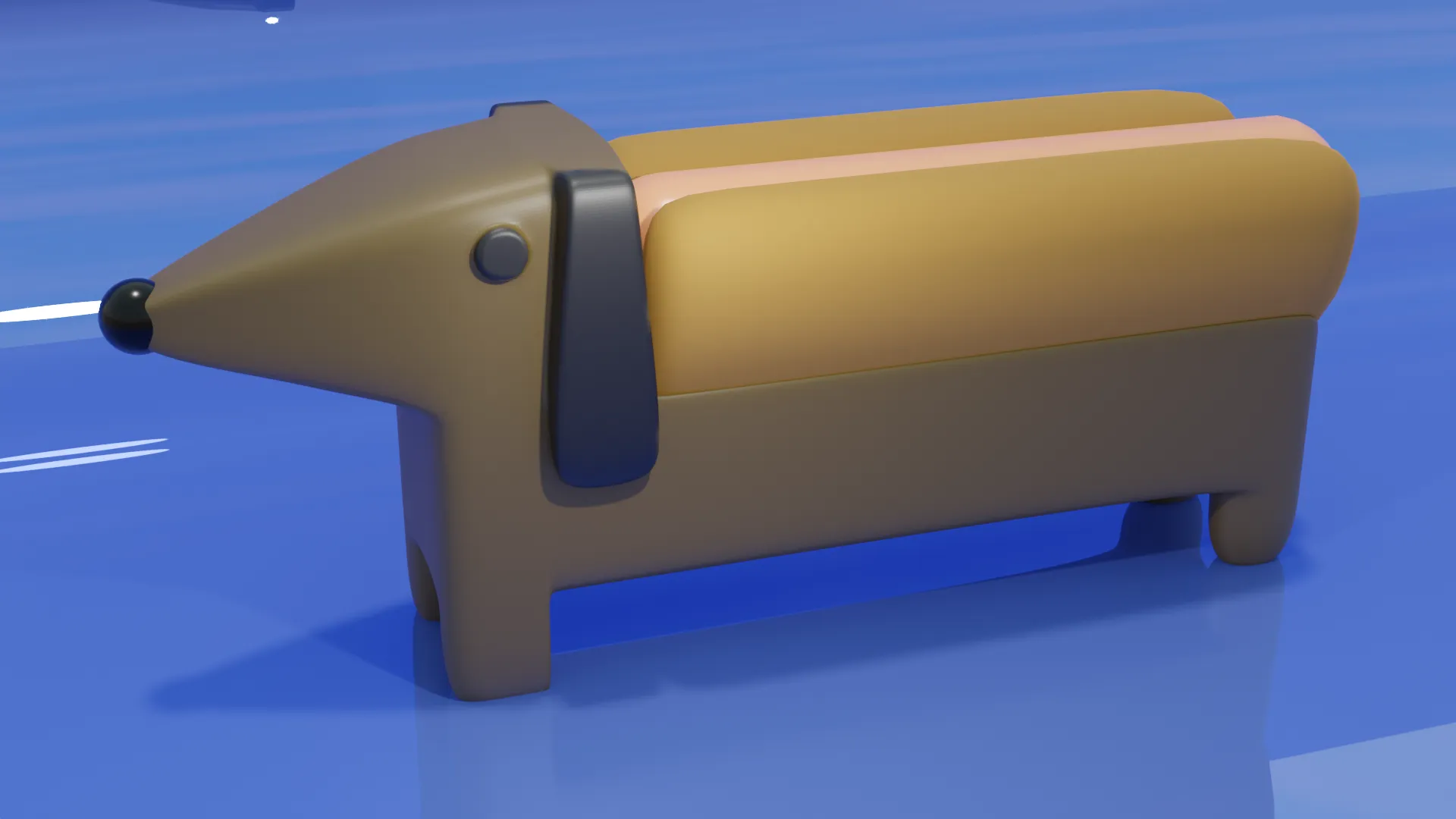 Giá đỡ xúc xích hình chó daschsund